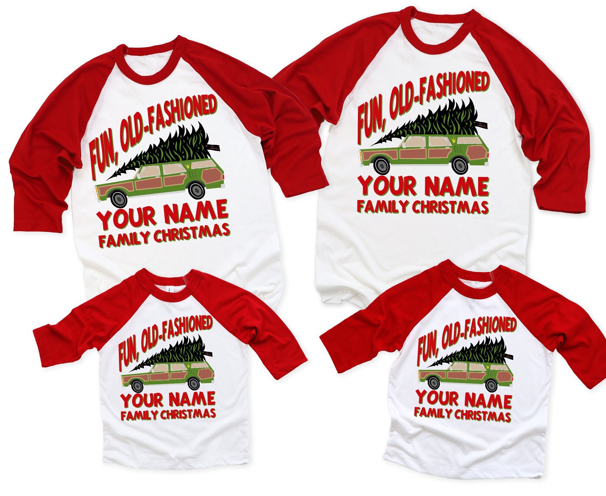 Fun Old Fashioned Griswold Family Christmas Shirts, Matching Christmas Shirts, Customize With Your Name, Christmas Pajamas, Family Christmas