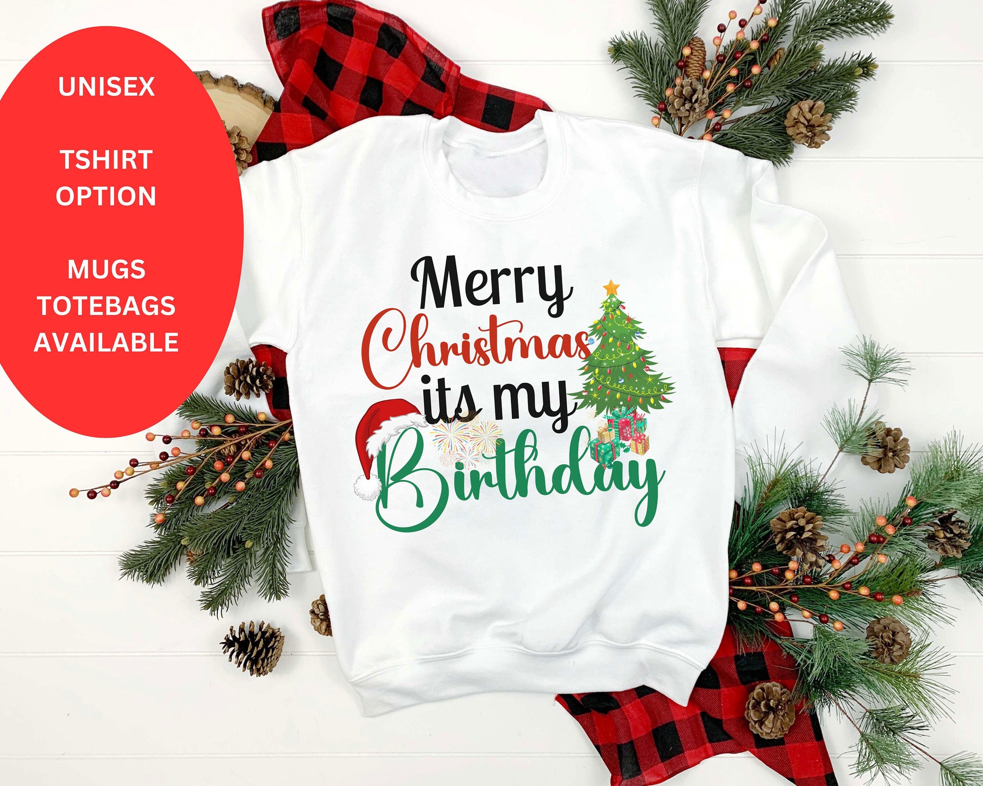 My Christmas Birthday shirt for adult and baby, Christmas Birthday Family Matching Sweatshirt, Christmas Tshirt, Bodysuit, Christmas Jumper
