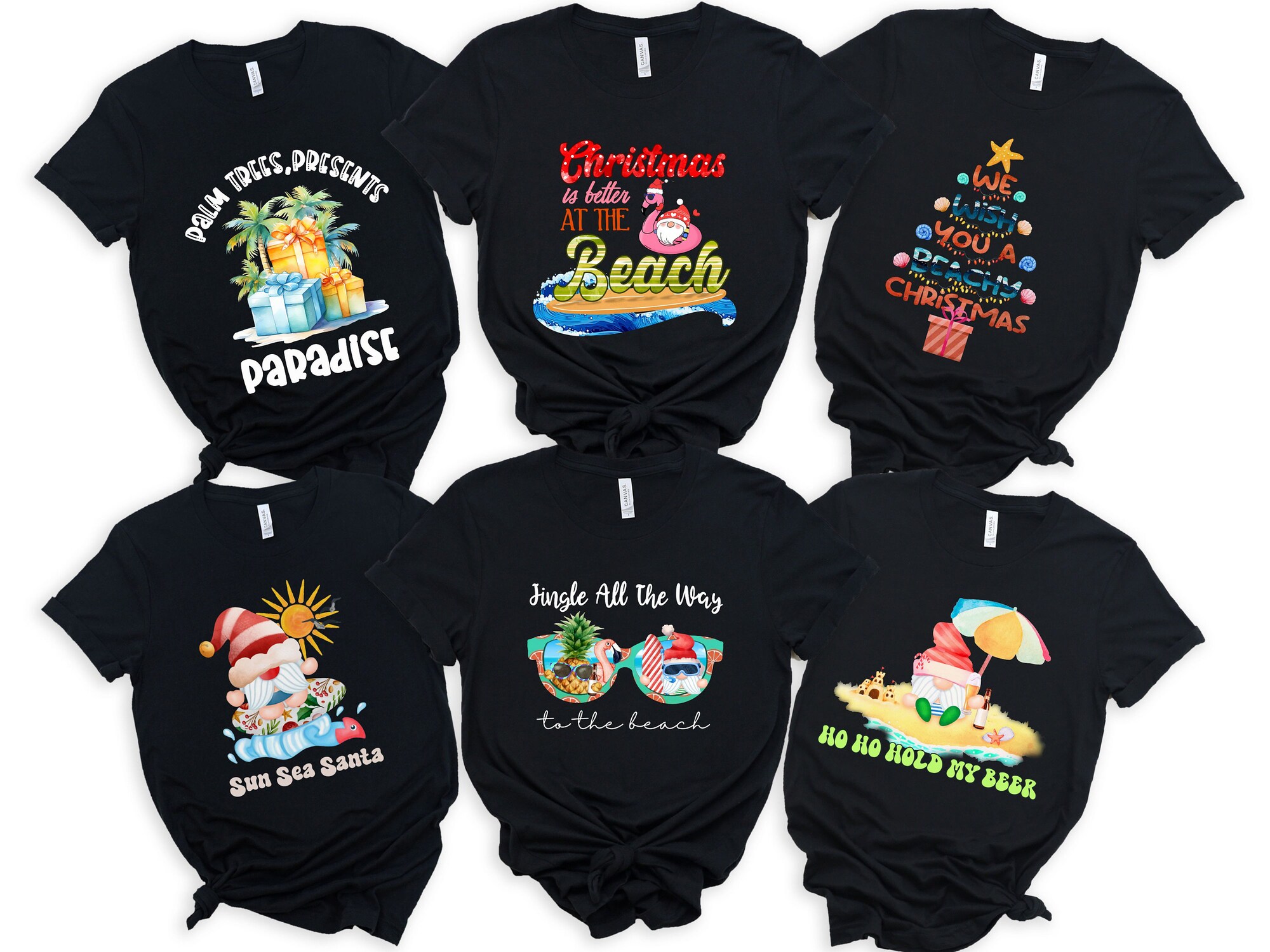 il_2000xN.5347981922_iiyt.jpg Family Tropical Christmas Shirts, Beach Christmas Group Tshirt, Hawaiian Christmas Shirt, Xmas Holiday Beach Cruise Tee, Christmas In July
