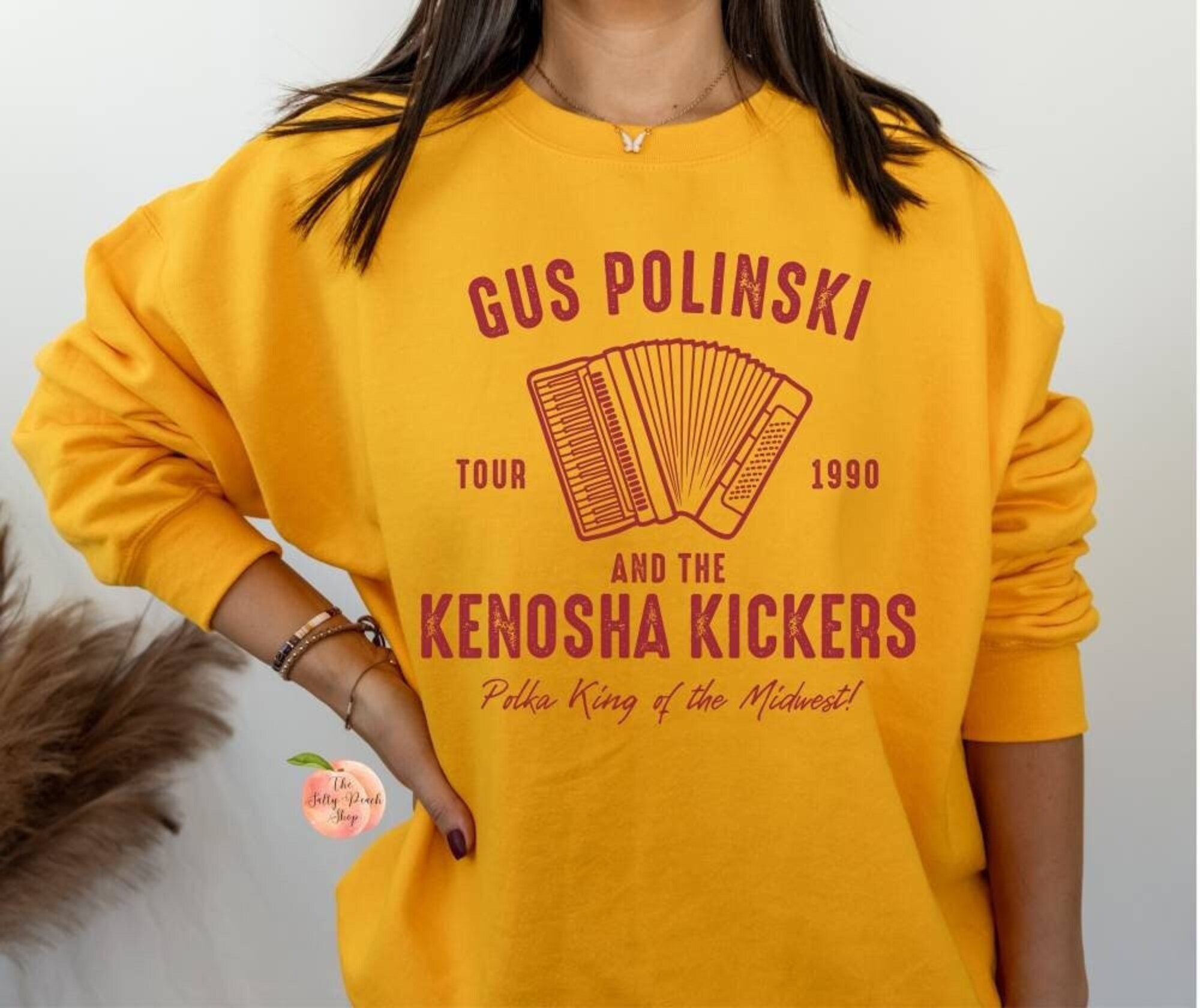 Gus Polinski Kenosha Kickers polka king crewneck sweatshirt, vintage home alone Christmas funny matching family movie tops, Kevin Harry Marv