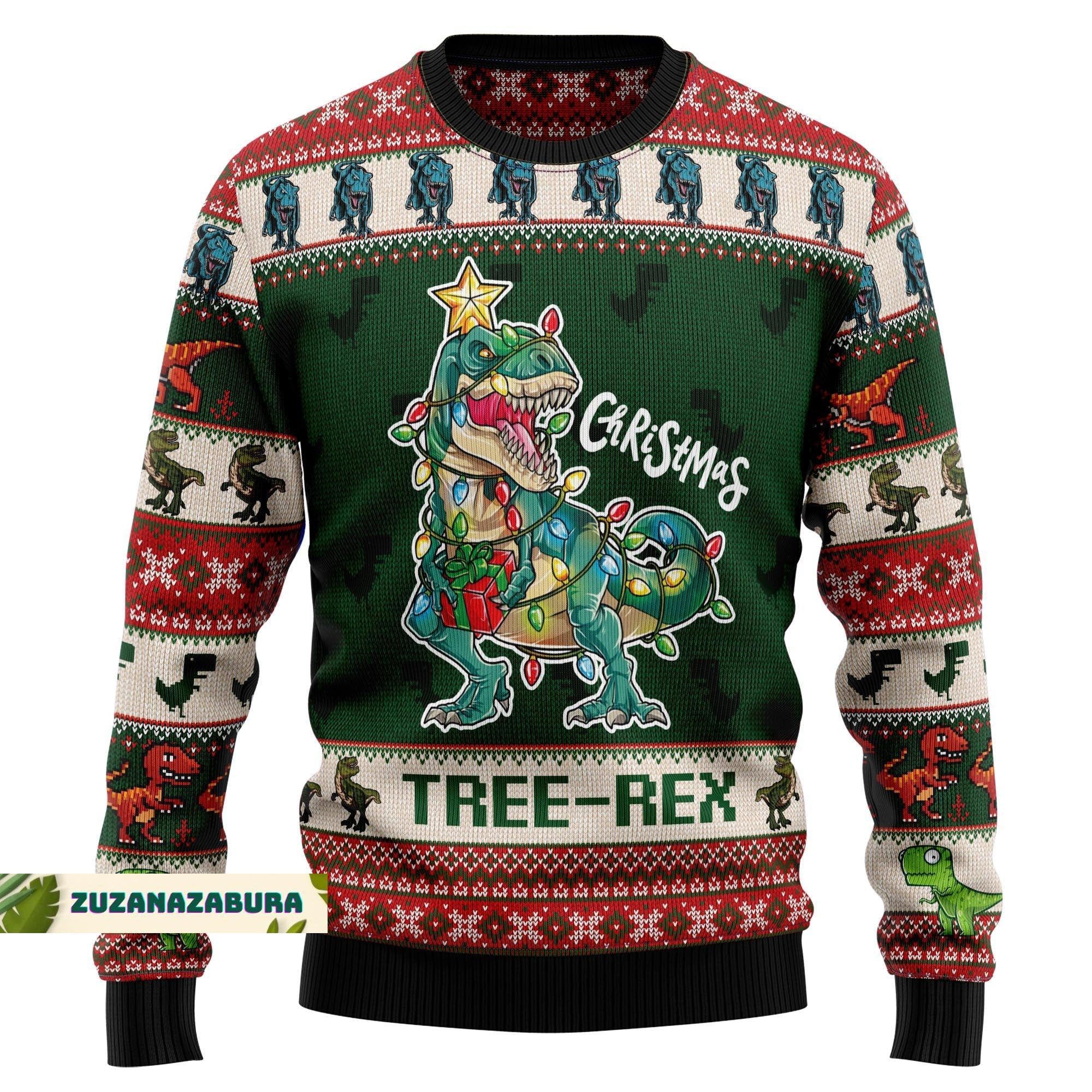 Dinosaur Sweater, Christmas Sweater, Dinosaur Christmas Sweater, Dinosaur Gifts, Tree Rex Christmas Sweater, Dinosaur Xmas Sweater