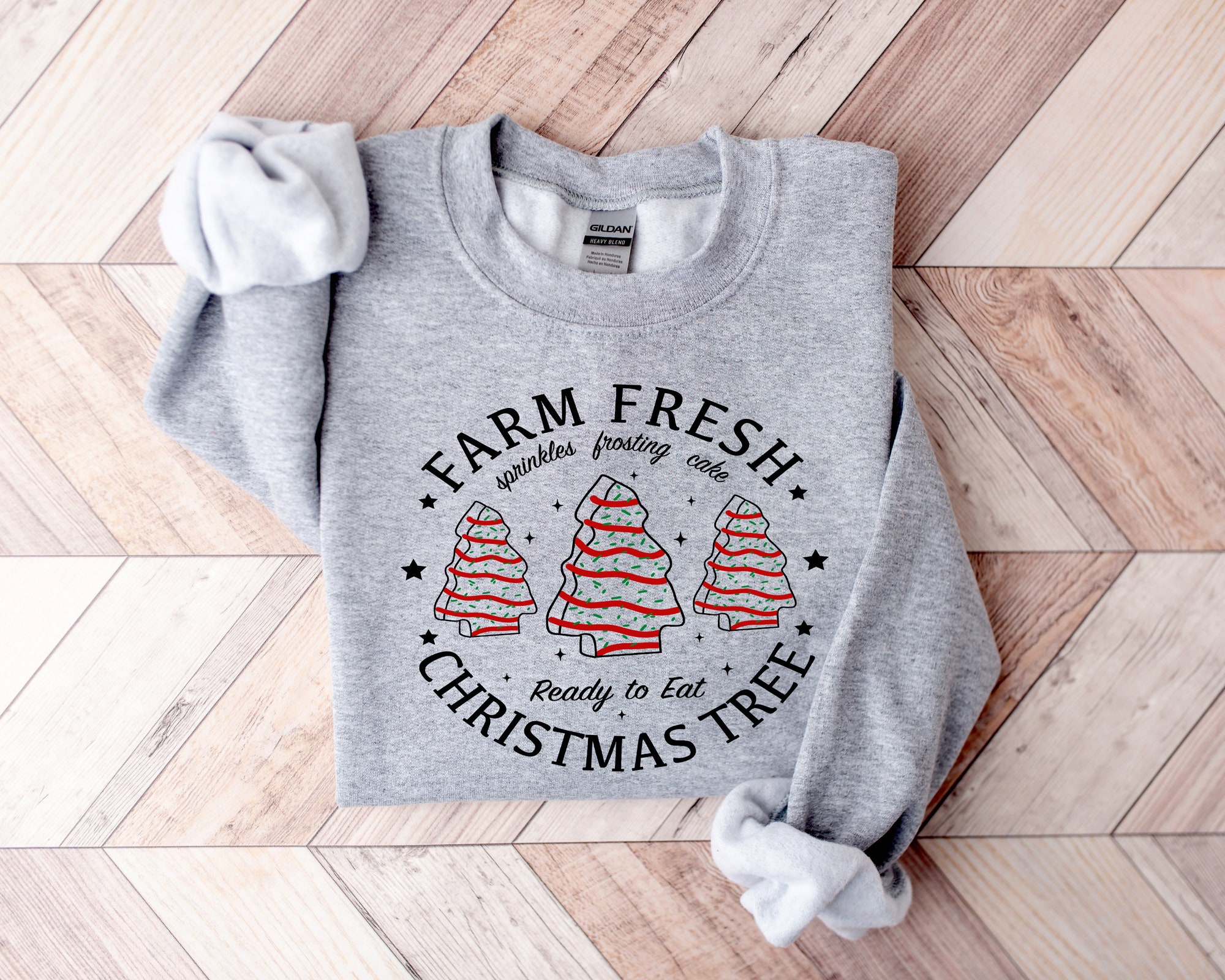 il_2000xN.5354187465_aim5-1.jpg Farm Fresh Christmas Tree Cakes Shirt Christmas Cake Sweatshirt Christmas Tree Farm Shirt Funny Christmas Sweatshirt Christmas Tree Cake Tee