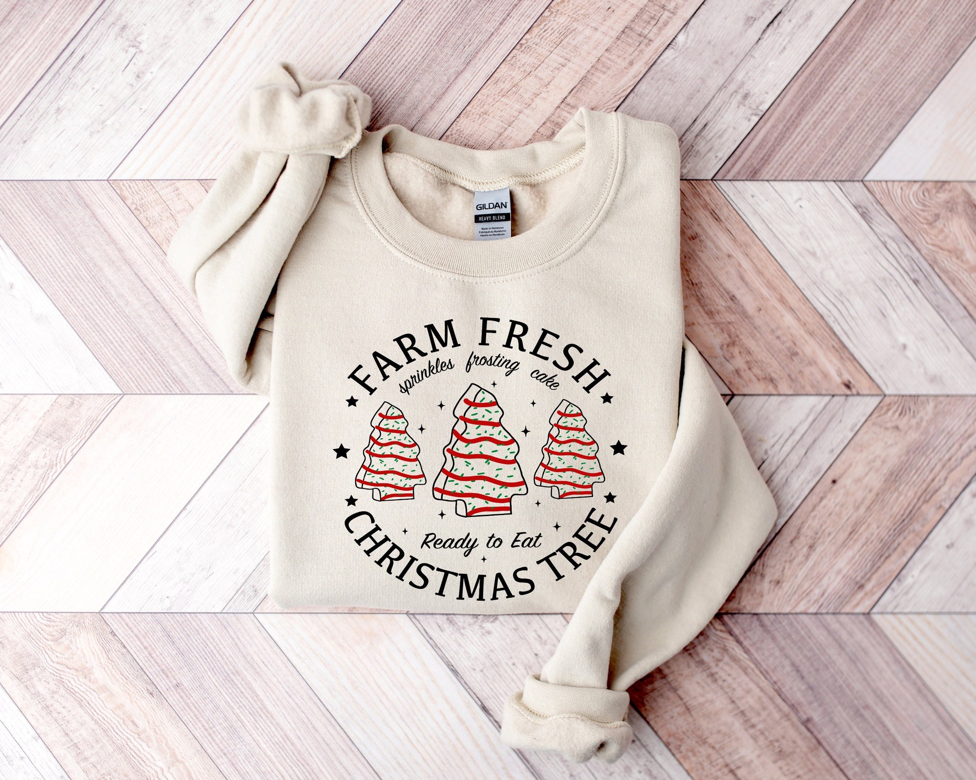 Farm Fresh Christmas Tree Cakes Shirt Christmas Cake Sweatshirt Christmas Tree Farm Shirt Funny Christmas Sweatshirt Christmas Tree Cake Tee