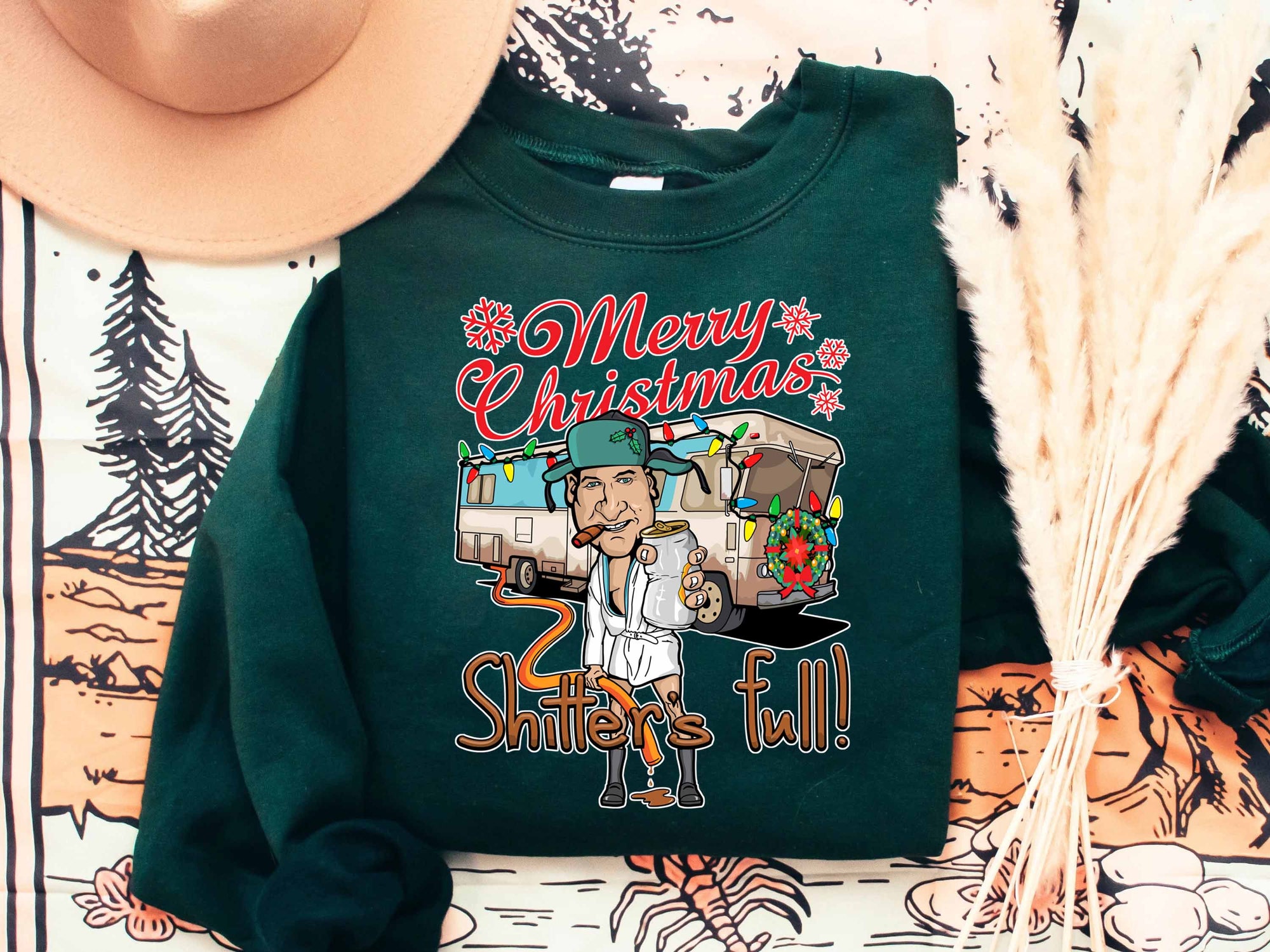 Merry Christmas Shitters Full Sweatshirt, Merry Christmas Shitters Full Shirt, Funny Christmas Shirt, Xmas Sarcastic Shirt, Christmas Gifts