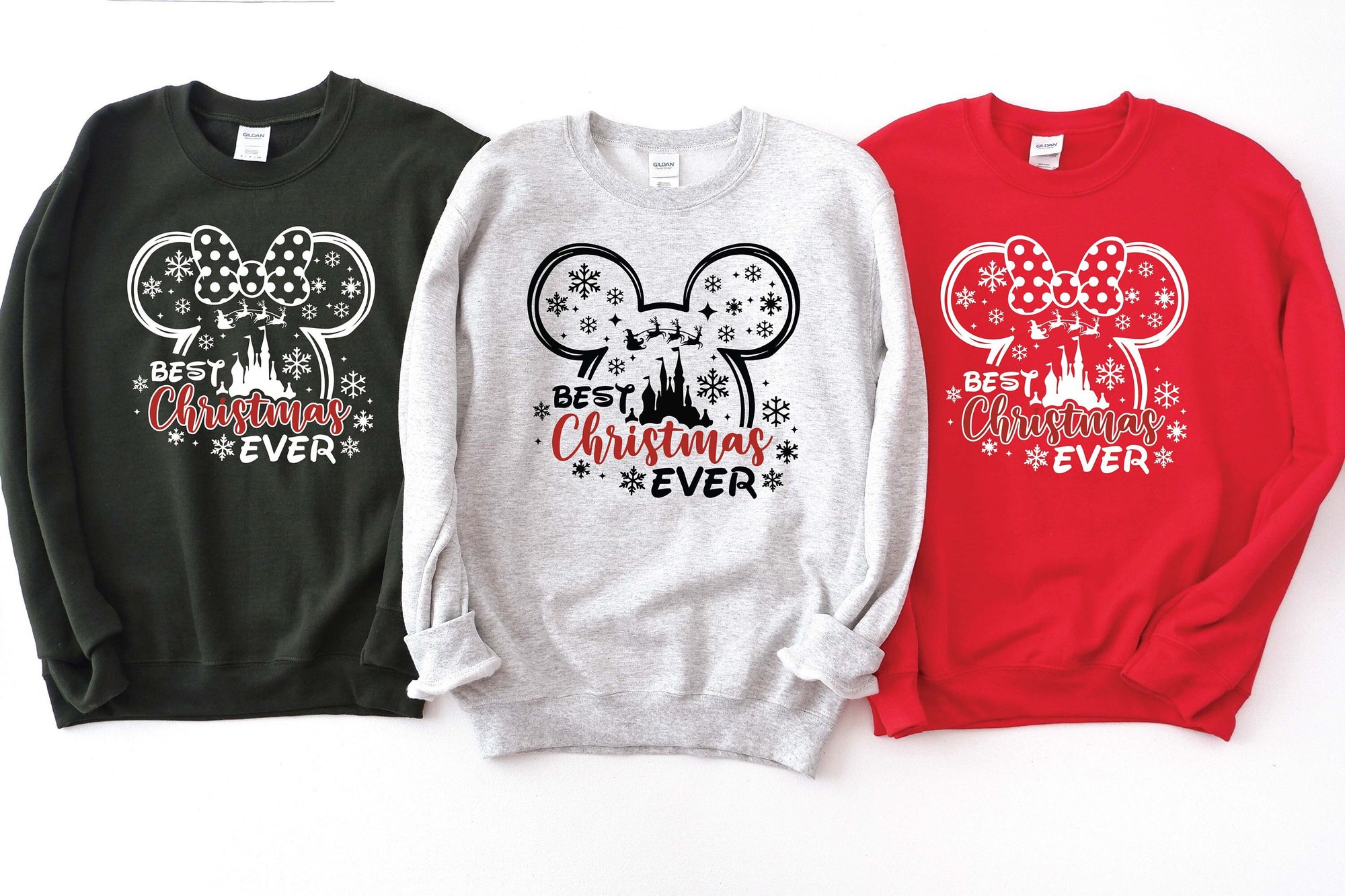 Disney Best Christmas Ever Sweatshirt, Christmas Matching Family Sweatshirts, Christmas Hoodie, Disneyland Christmas, Disney Trip Sweatshirt