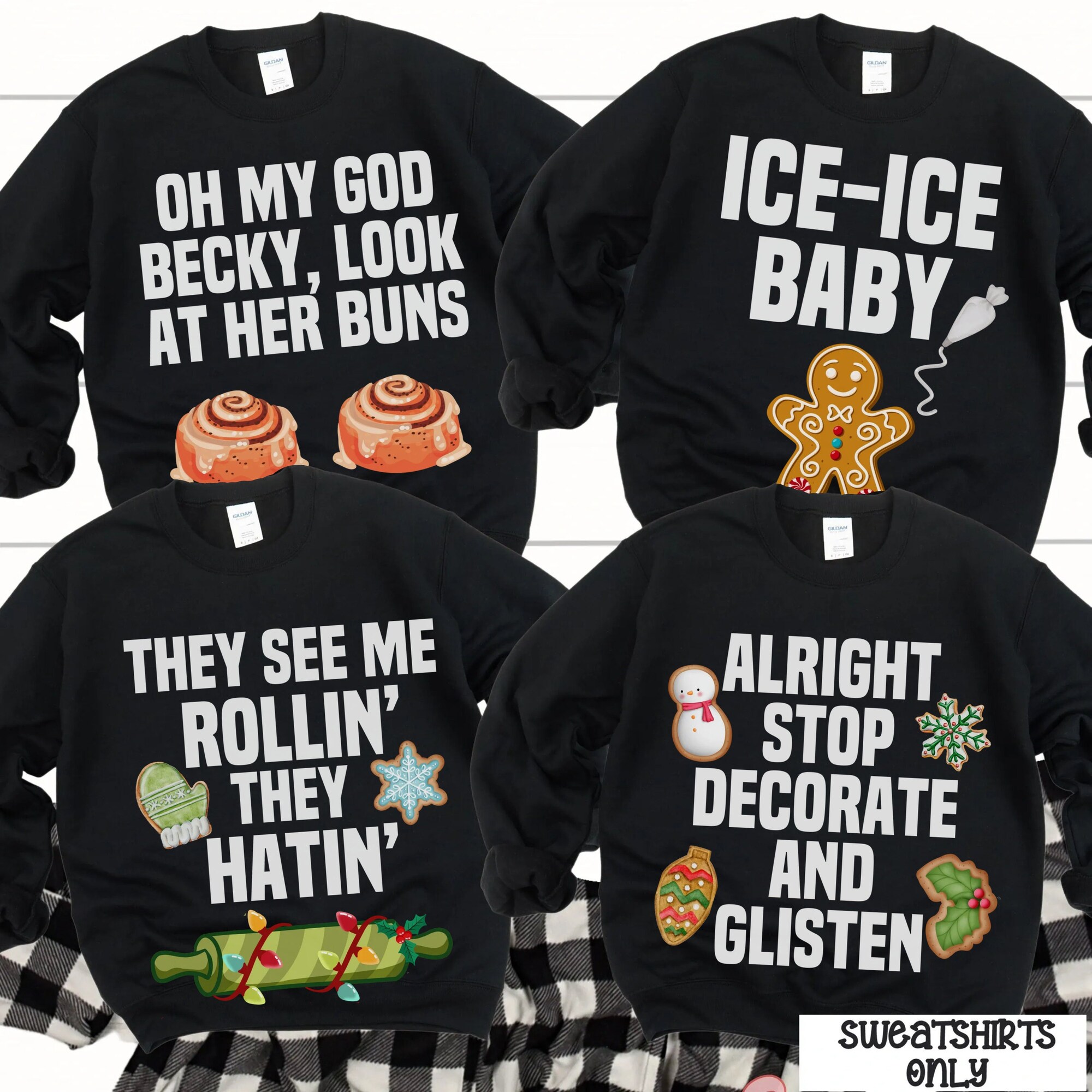 Christmas Baking Shirts, Funny Baking Shirts, Cookie Baking Crew, Funny Christmas Shirt, Matching Family, Baking Gifts, Christmas Baking