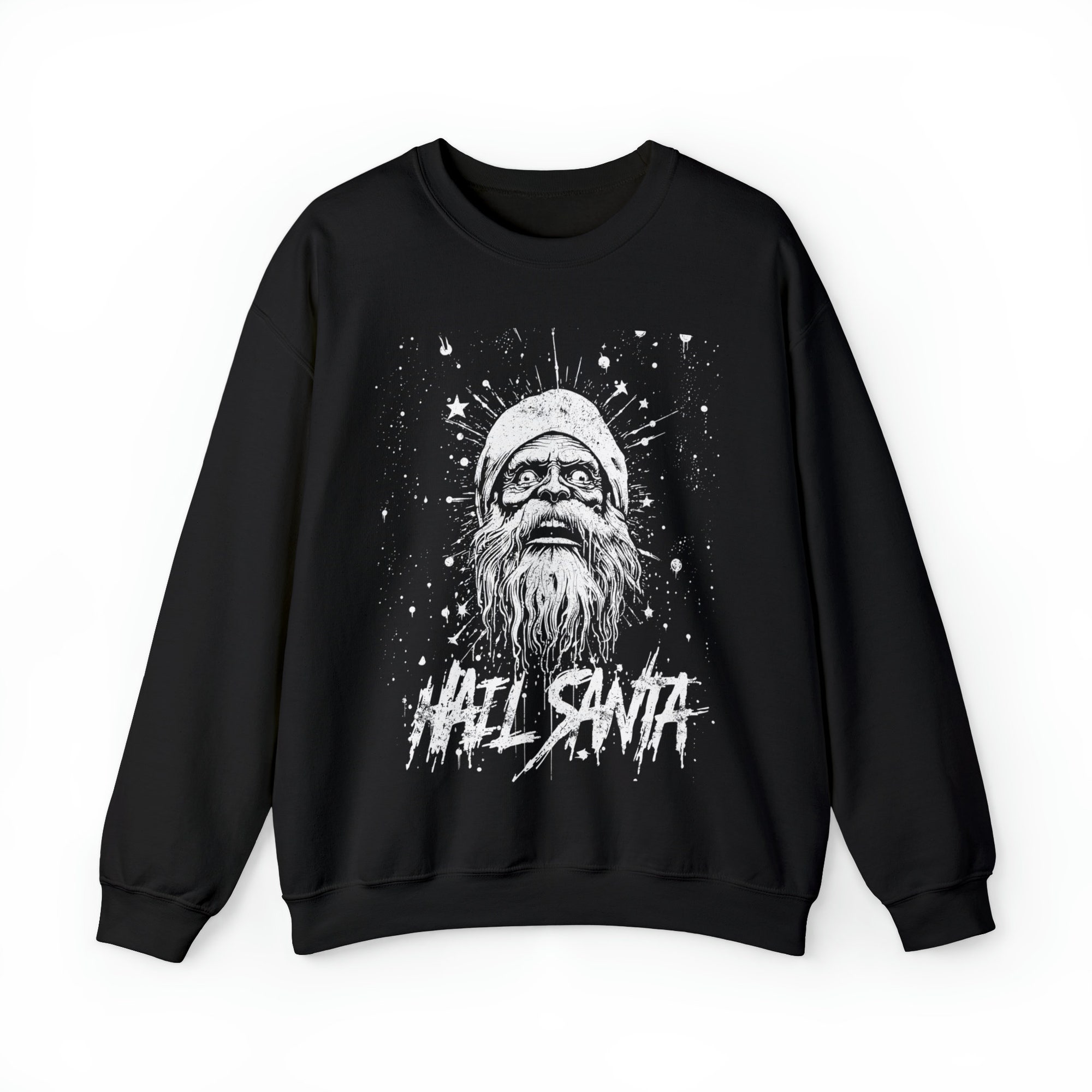 il_2000xN.5425512483_okk1.jpg Hail Santa Sweatshirt: Gothic Creepmas Horror Xmas Gift