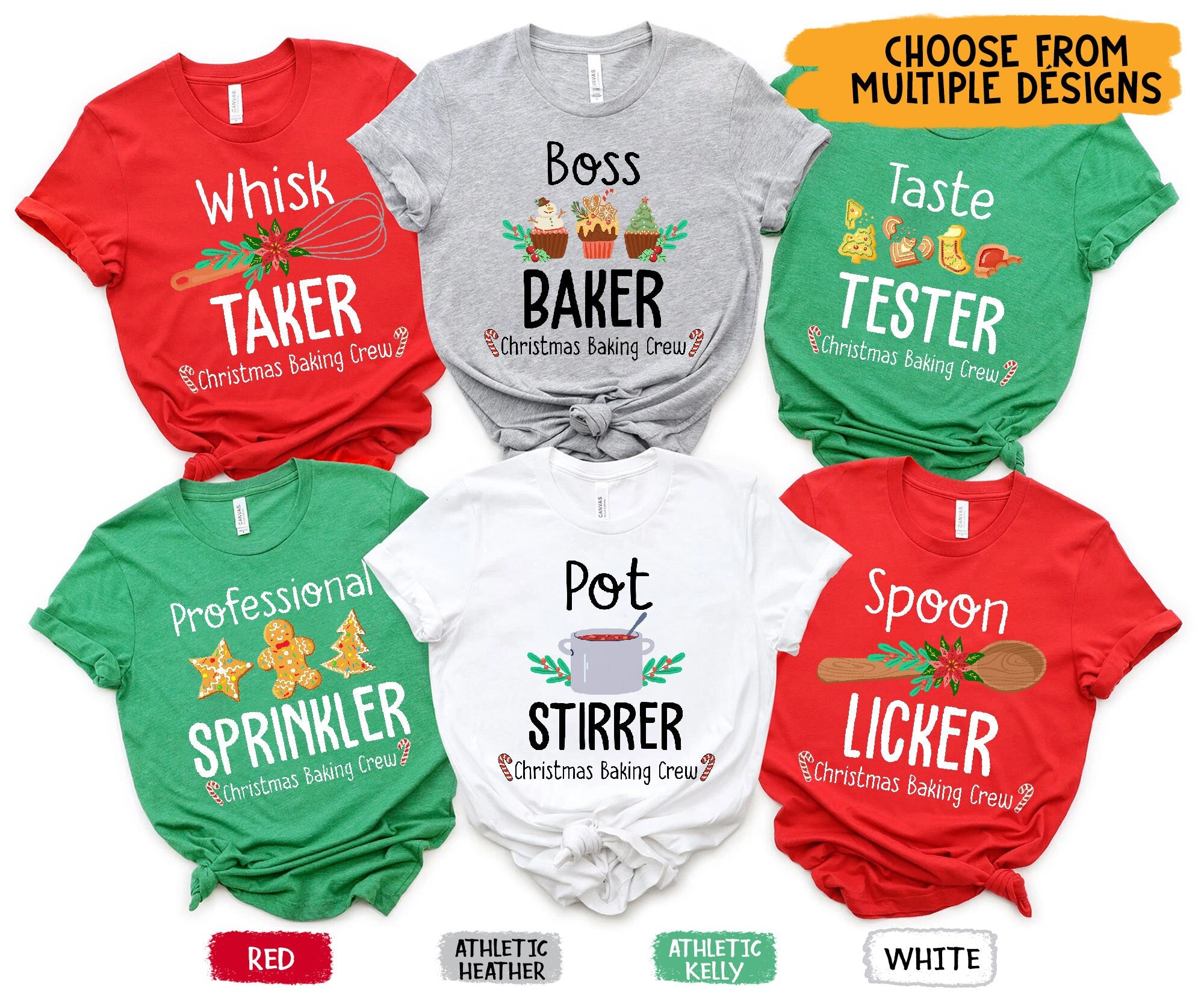 Christmas Family Matching Shirts, Christmas Food Pun Matching Tees, Funny Christmas Baking Crew Shirt, 2023 Christmas Family Tee, Funny Tops