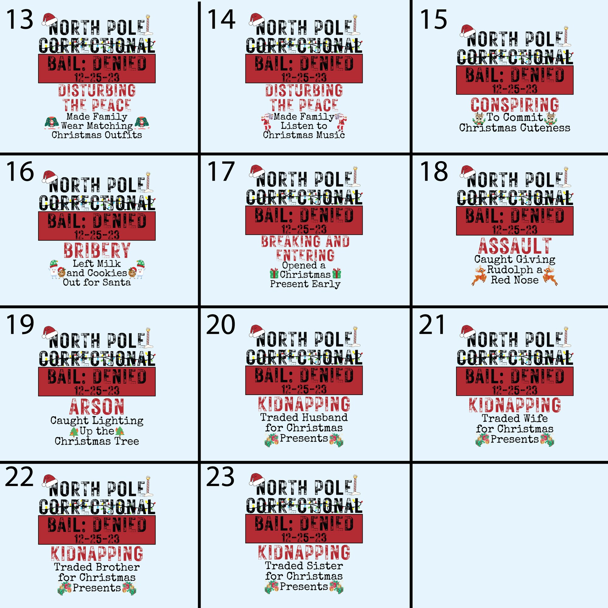 il_2000xN.5443026579_2dfc-1.jpg Personalized Matching Family Christmas Shirts Gift, Custom North Pole Correctional Tee, Funny Group Christmas Matching, Holiday Xmas Shirts