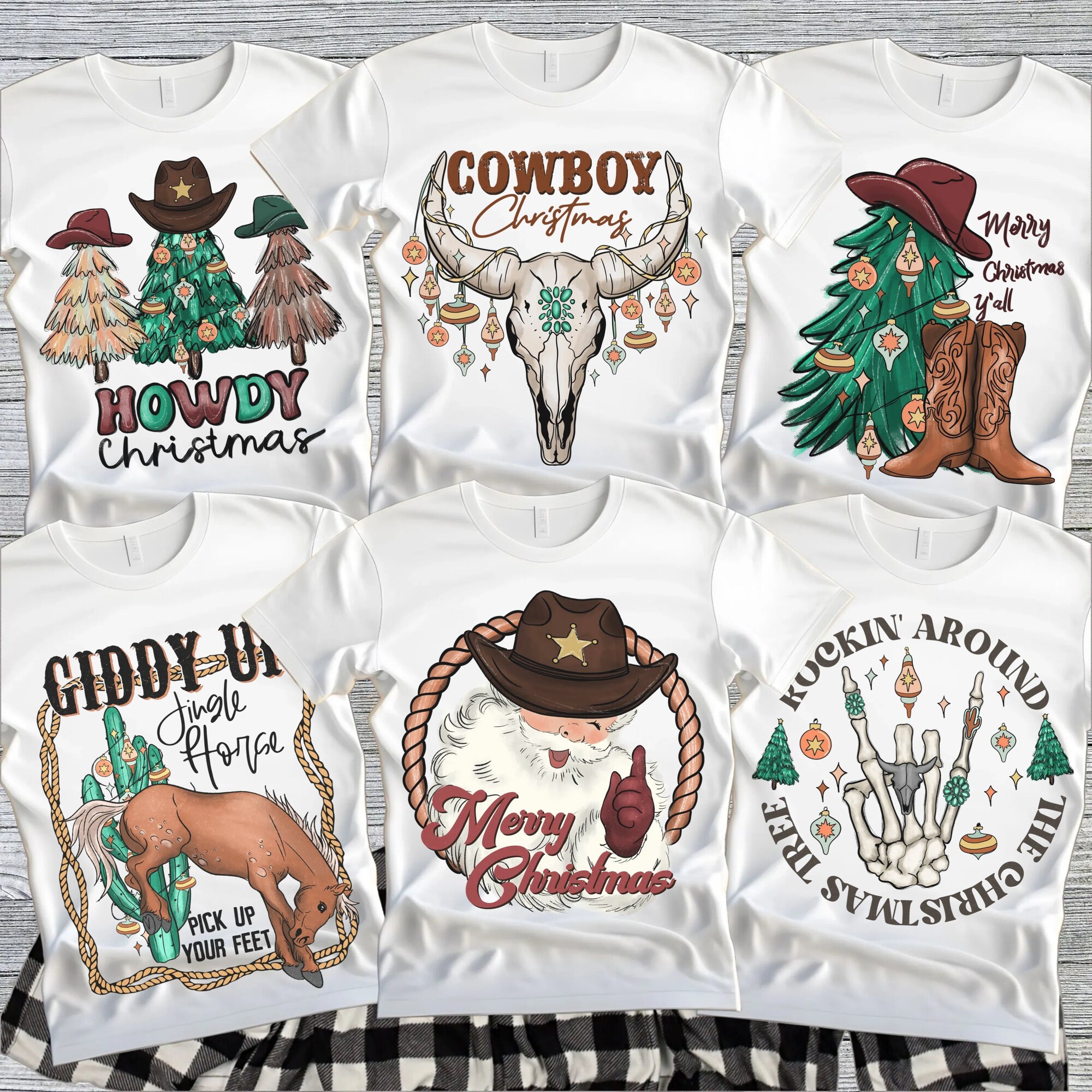 Matching Family Christmas Shirts, Cowboy Christmas Shirt, Western Christmas Shirts, Matching Christmas Shirt, Group Christmas Shirts