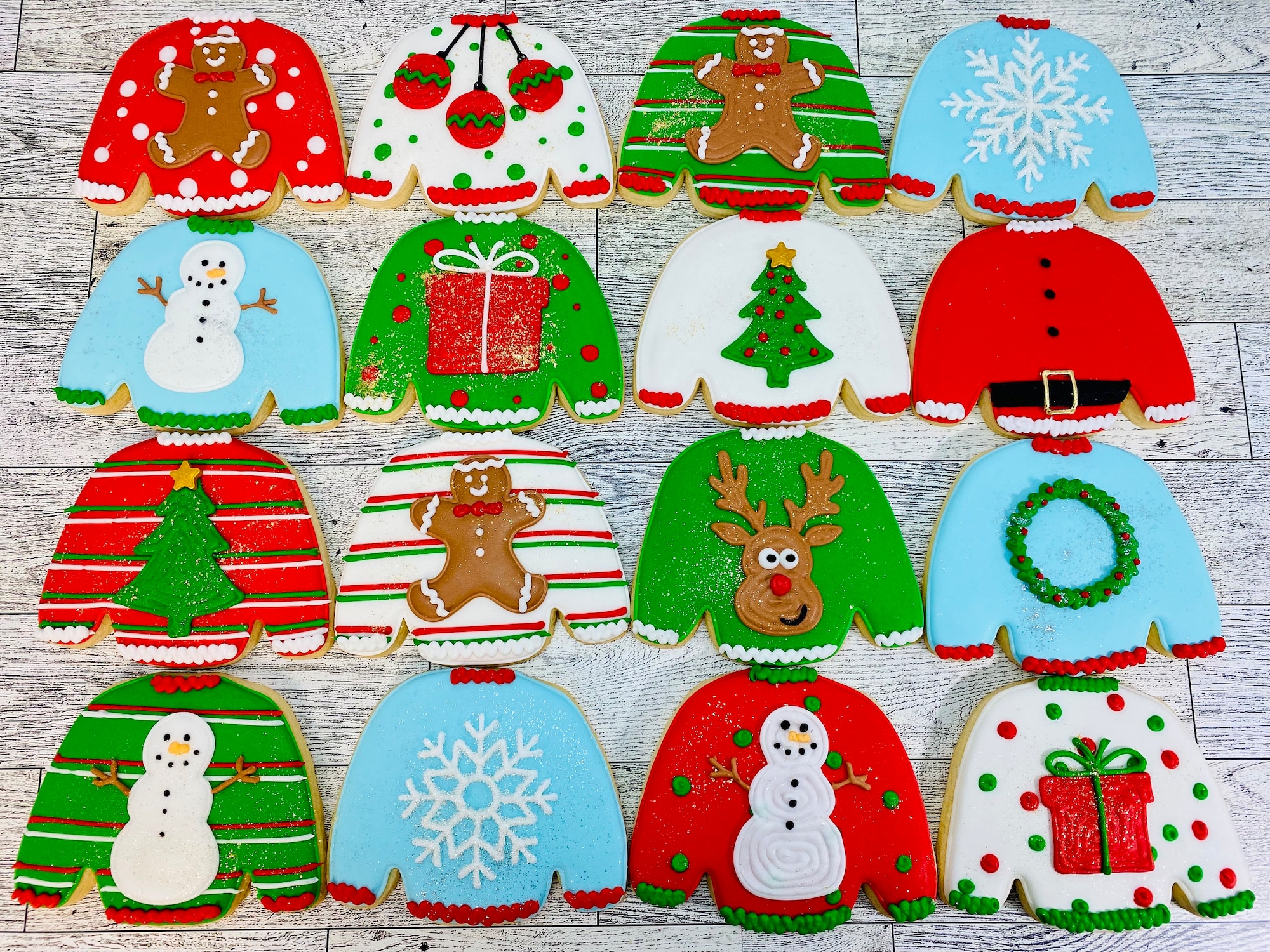 Ugly Christmas Sweater Cookies