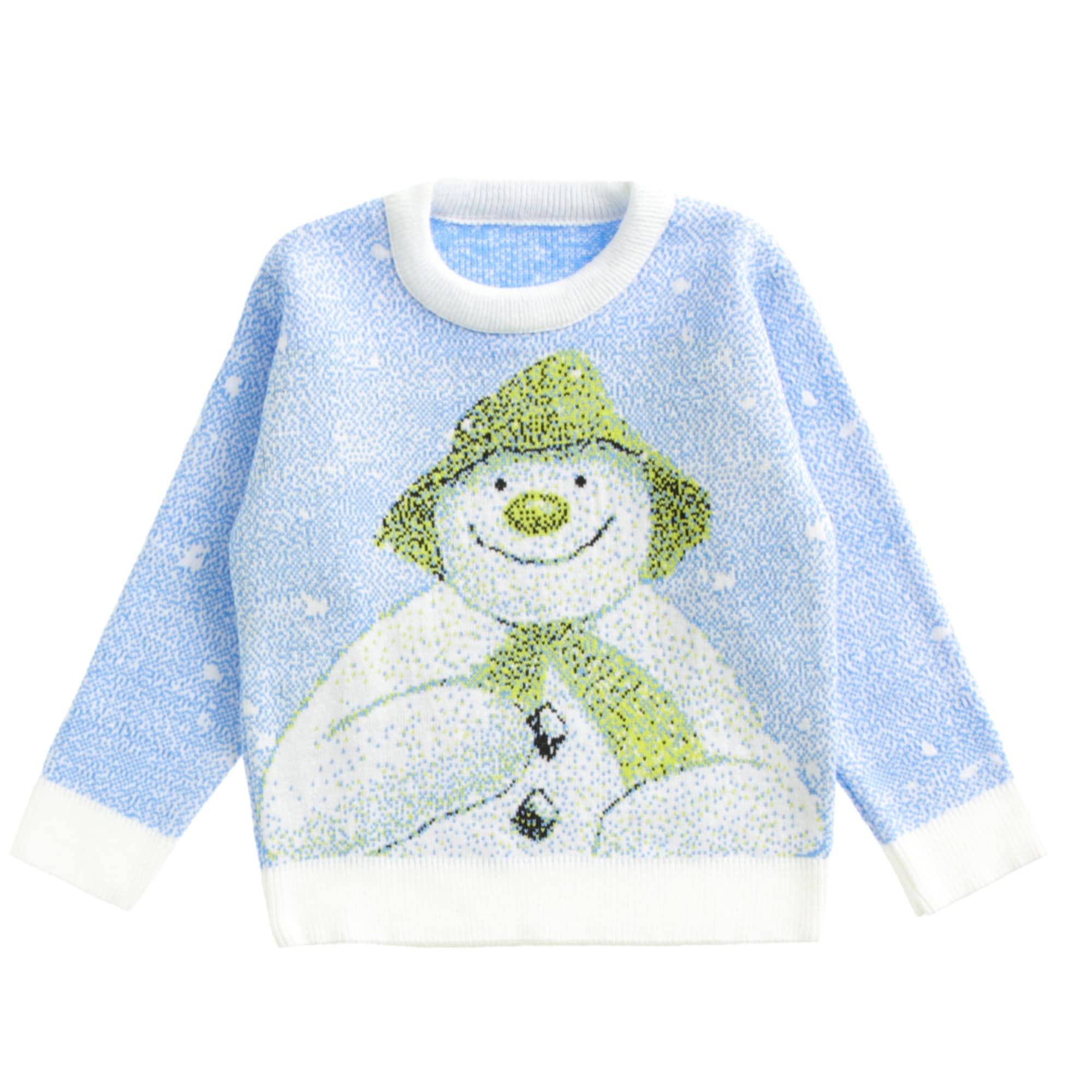 Kids – Raymond Briggs’ The Snowman Knitted Christmas Jumper | Best Christmas Jumper 2024 | Novelty Sweater | Gift Ideas For Him & Her | Kids