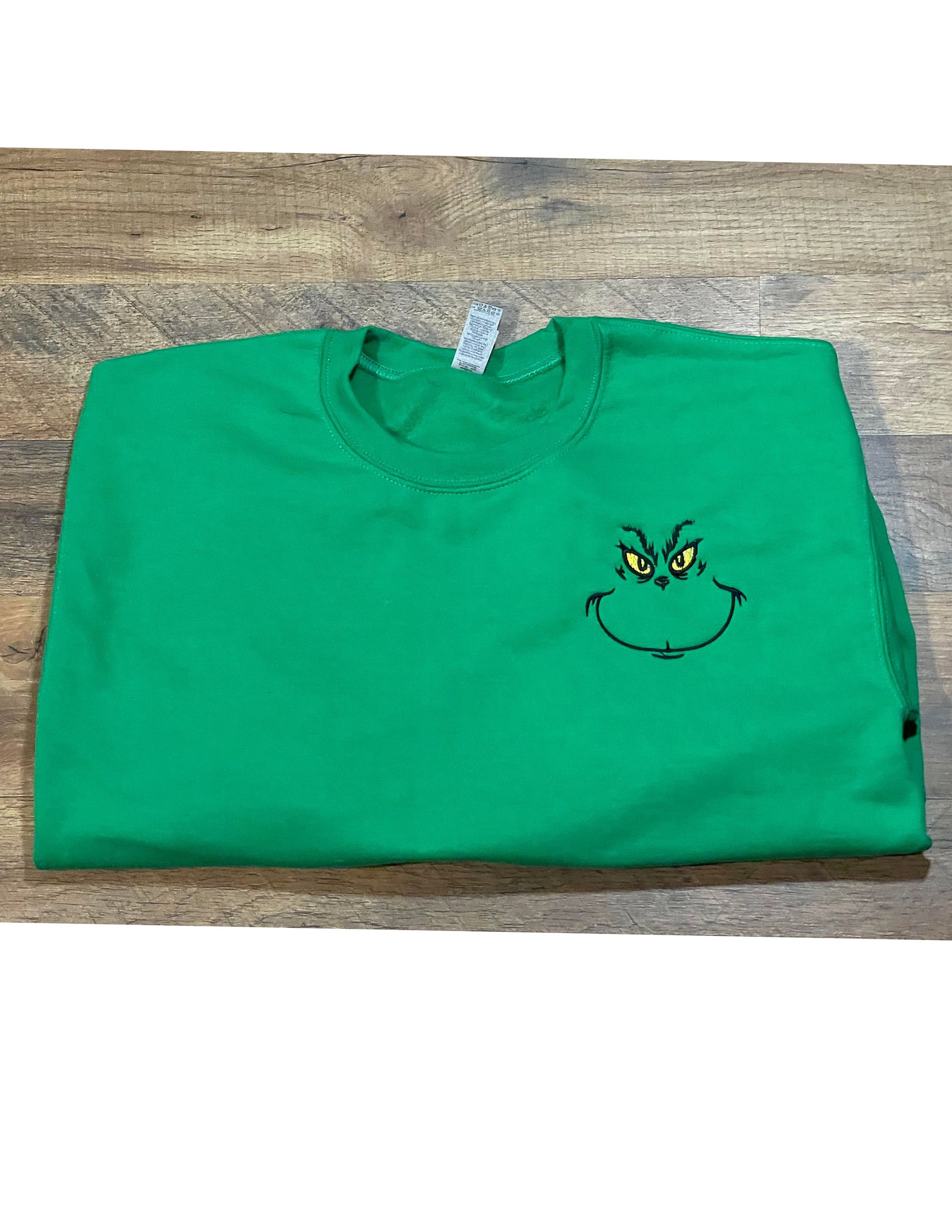 il_2000xN.5481588510_p5fy-2.jpg Embroidered Grinch Face Christmas Sweatshirt