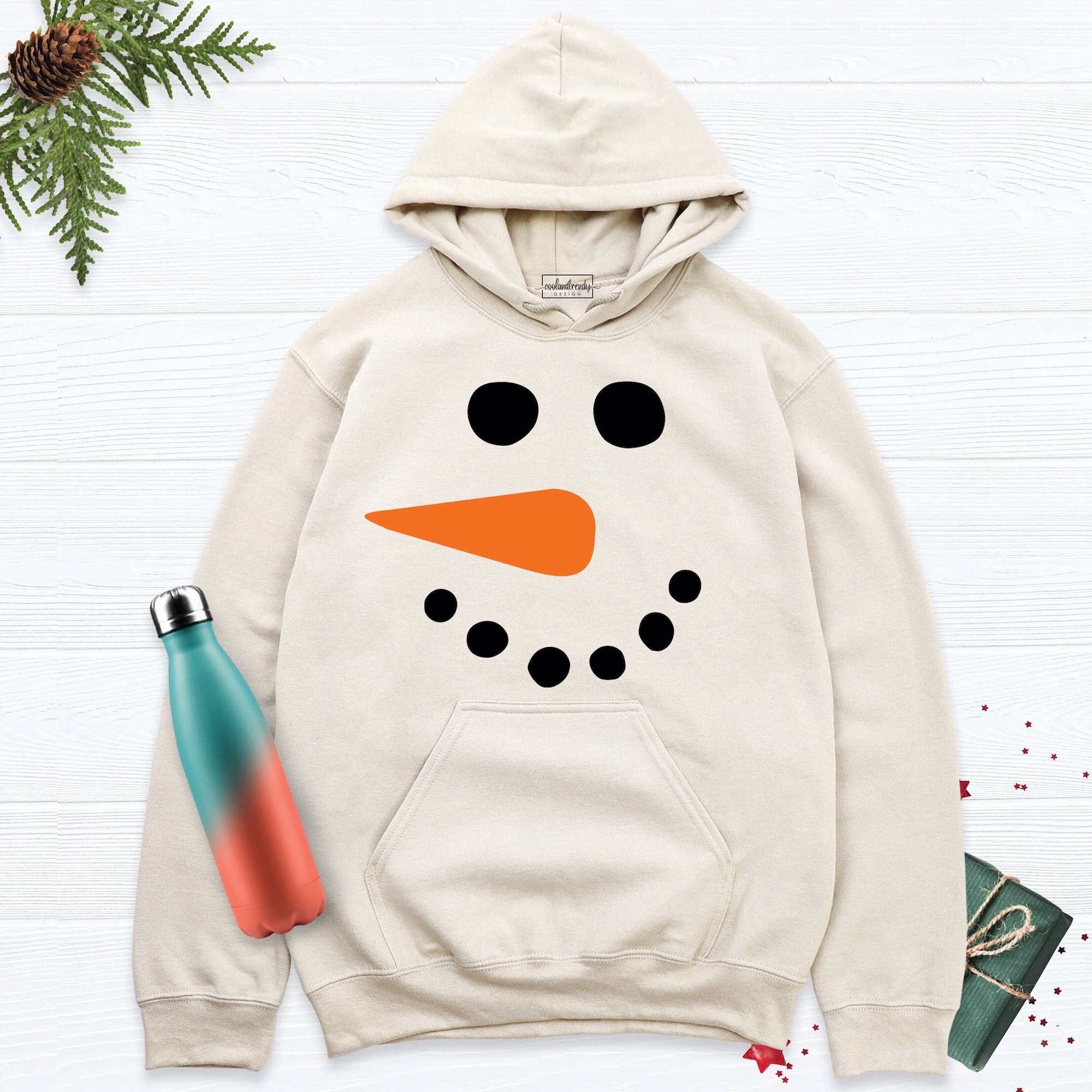 Christmas Snowman Face Hoodie, Christmas Matching Family Couple Hoodie, Christmas Hoodie, Snowman Hoodie, Couples Christmas Sweatshirt