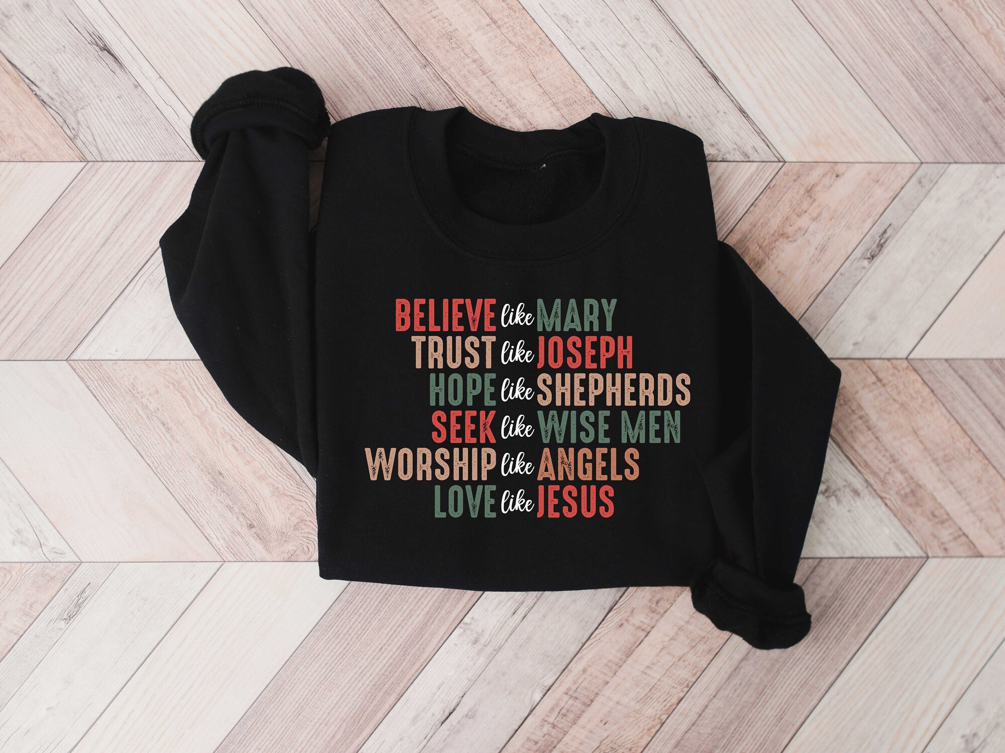 il_2000xN.5492855712_ew93.jpg Christian Christmas Sweatshirt, Believe like Mary shirt, Christmas Faith sweatshirt, Christmas Jesus Sweatshirt,Christmas Gift For Christian