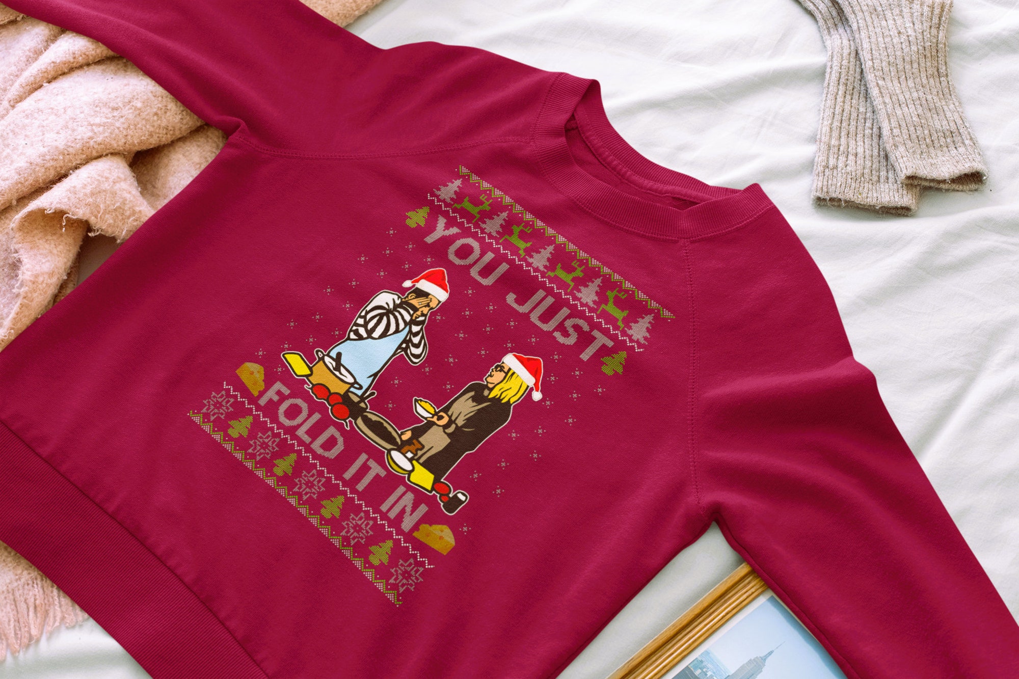 il_2000xN.5494867916_r285.jpg You Just Fold It In - Ugly Christmas Sweater - Funny Schitt's Creek Holiday Pullover