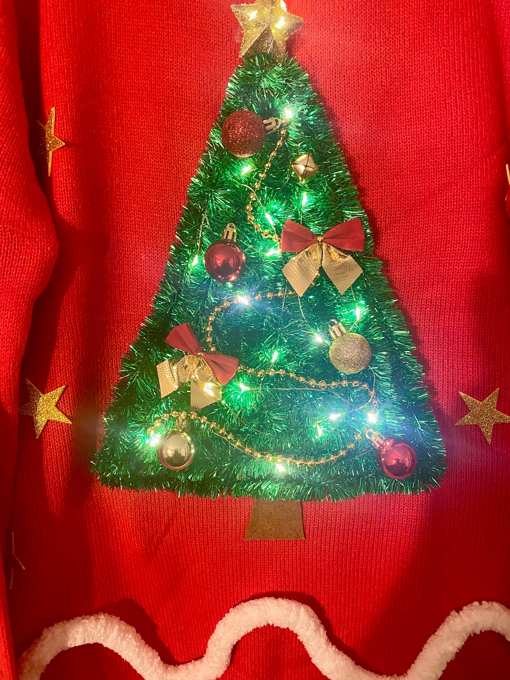 il_2000xN.5509192254_9eol.jpg Lights Up Ugly Christmas Sweater: Handmade Red Pullover