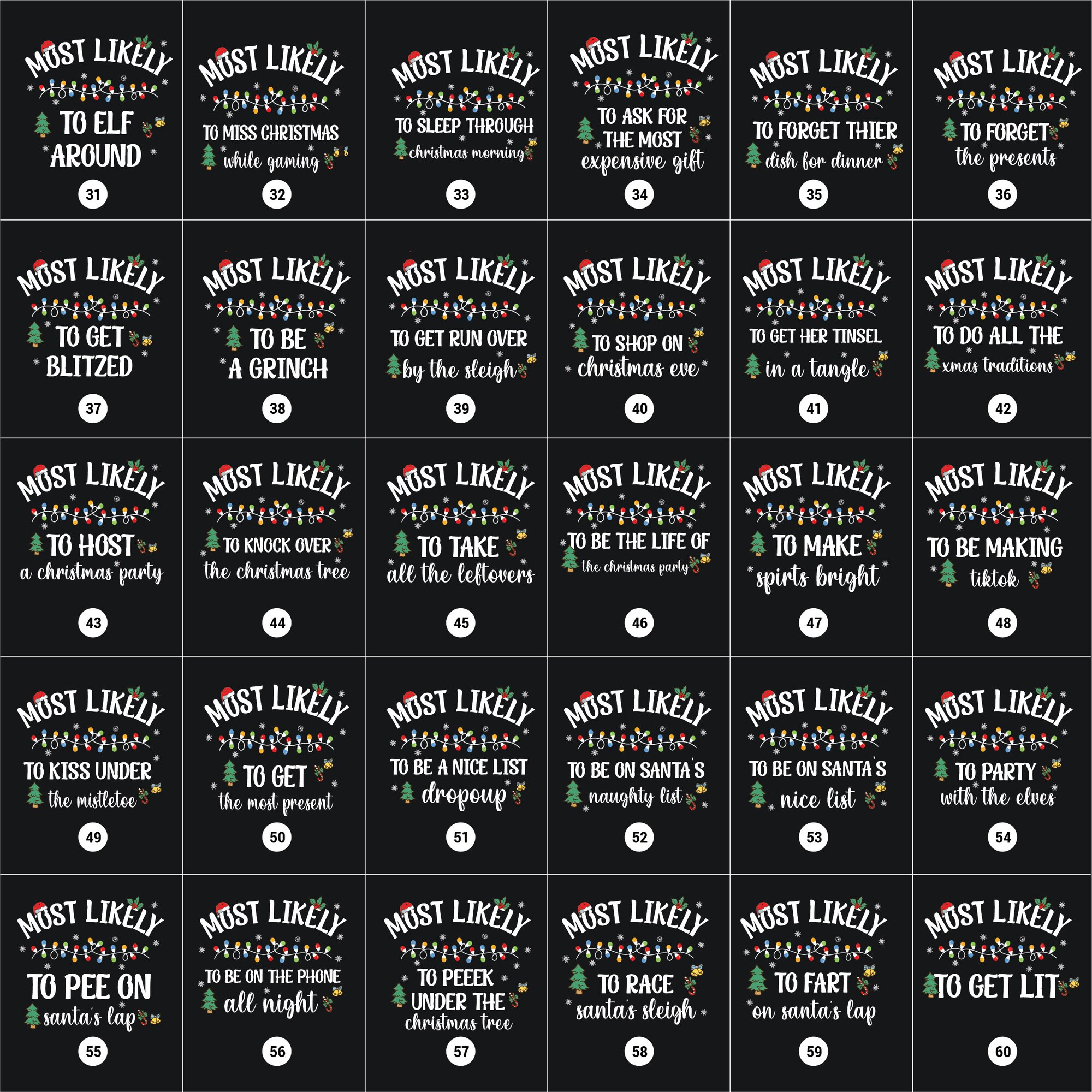 il_2000xN.5516019893_proj-1.jpg 118 Quotes Most Likely And Custom Christmas Shirt, Christmas Funny Shirt, Family Shirt, Christmas Custom Shirt, Christmas Funny Tee, Group