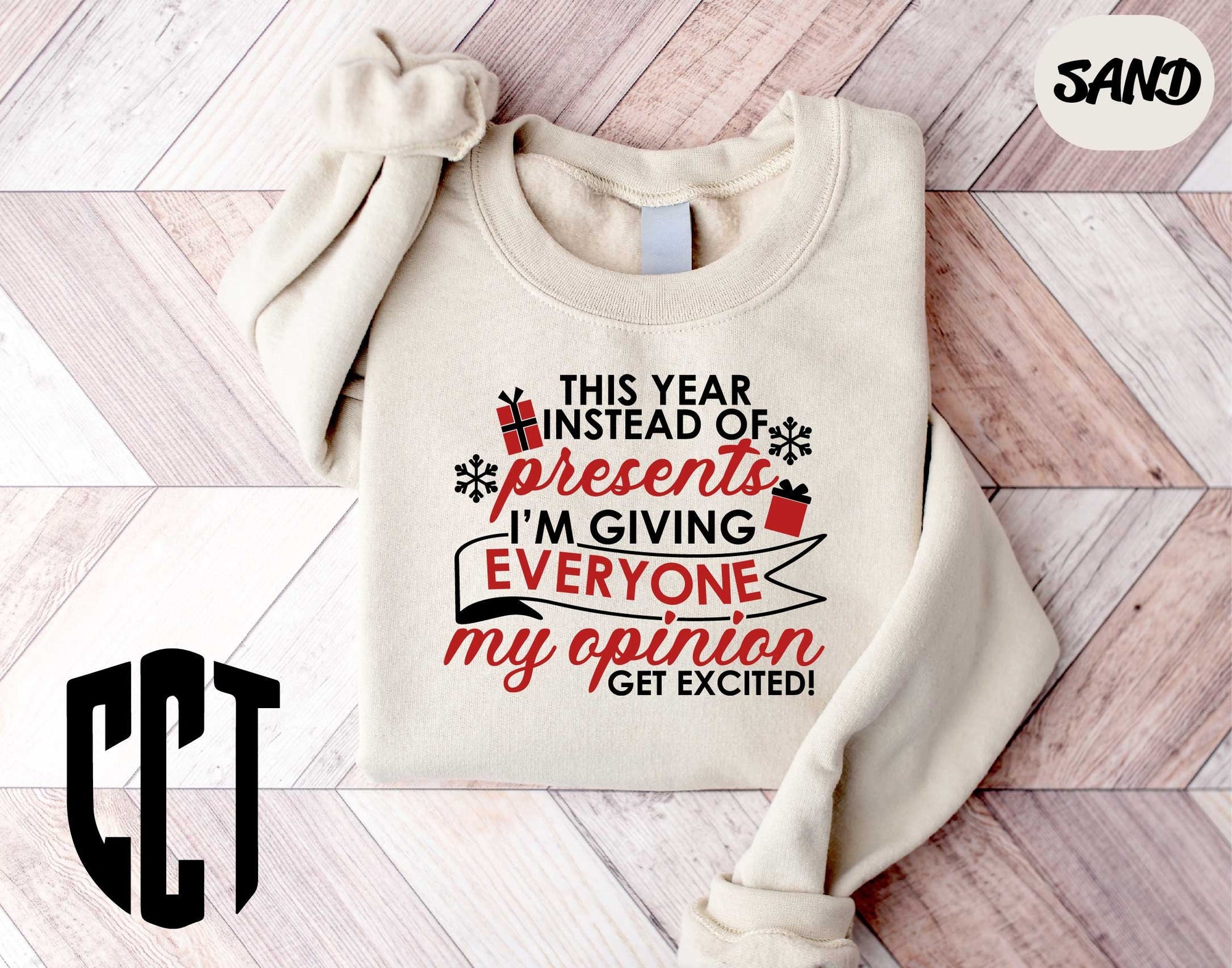 This Year Instead Of Gifts I’m Giving Everyone My Opinion Sweatshirt, Christmas Sweatshirt, Christmas Gift, Funny Christmas Sweatshirt