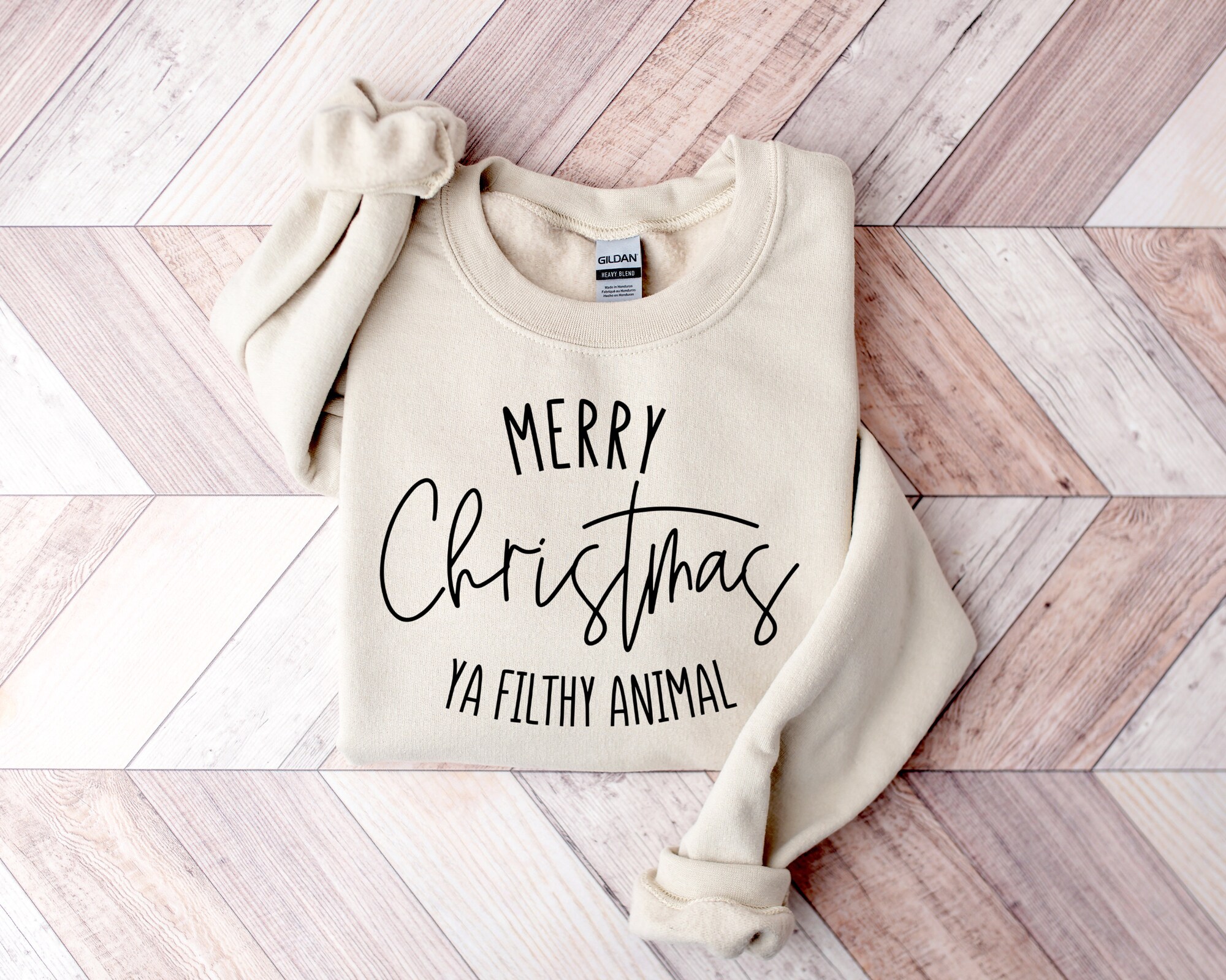 il_2000xN.5528980743_lktu-1.jpg Merry Christmas Ya Filthy Animal Sweatshirt, Merry Christmas, Christmas, Christmas Saying, Merry Christmas, Funny Christmas Sweatshirt