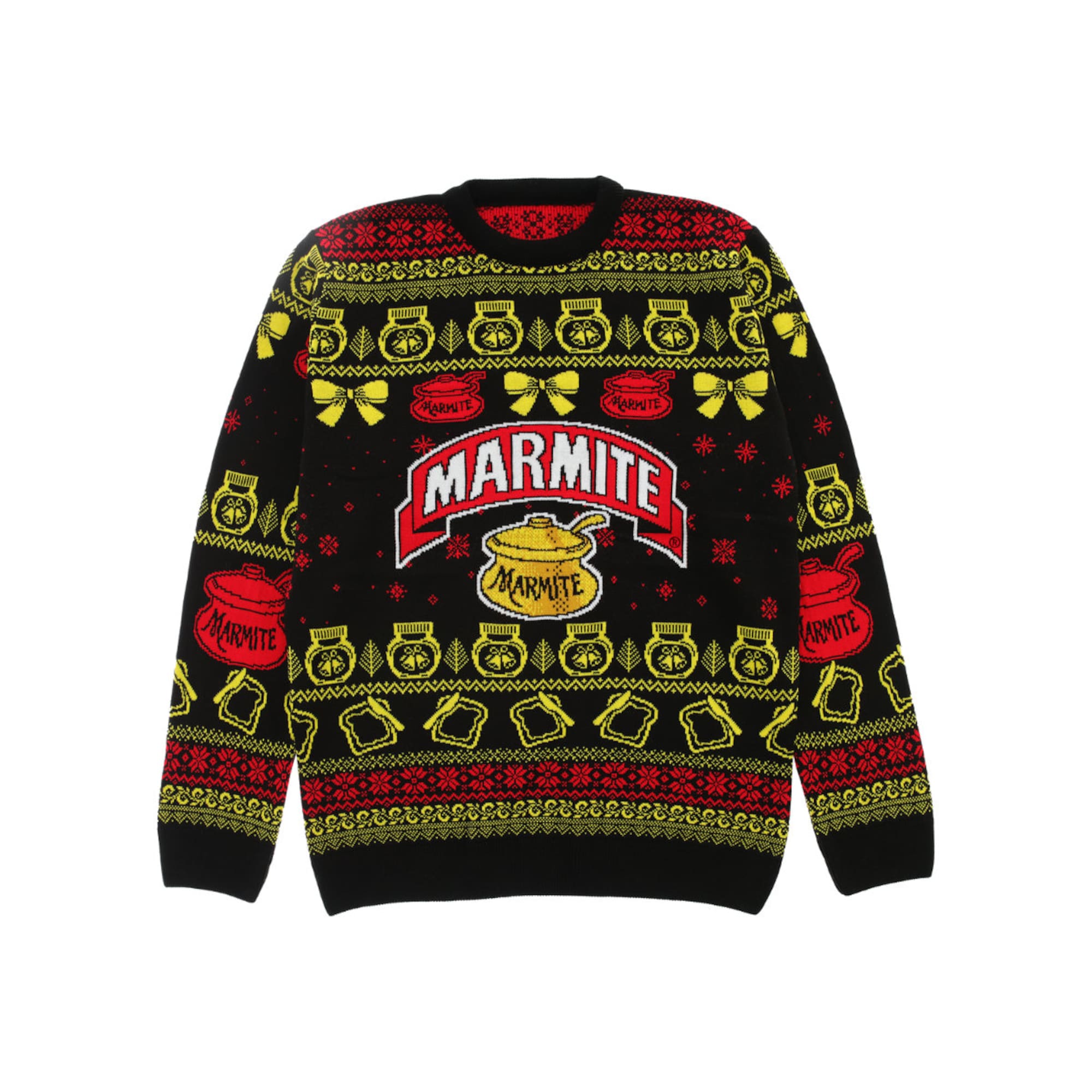 Marmite® Official Knitted Christmas Jumper – Best Christmas Jumper 2024 | Novelty Sweater | Xmas Gift Ideas For Him |Christmas Ideas for Him