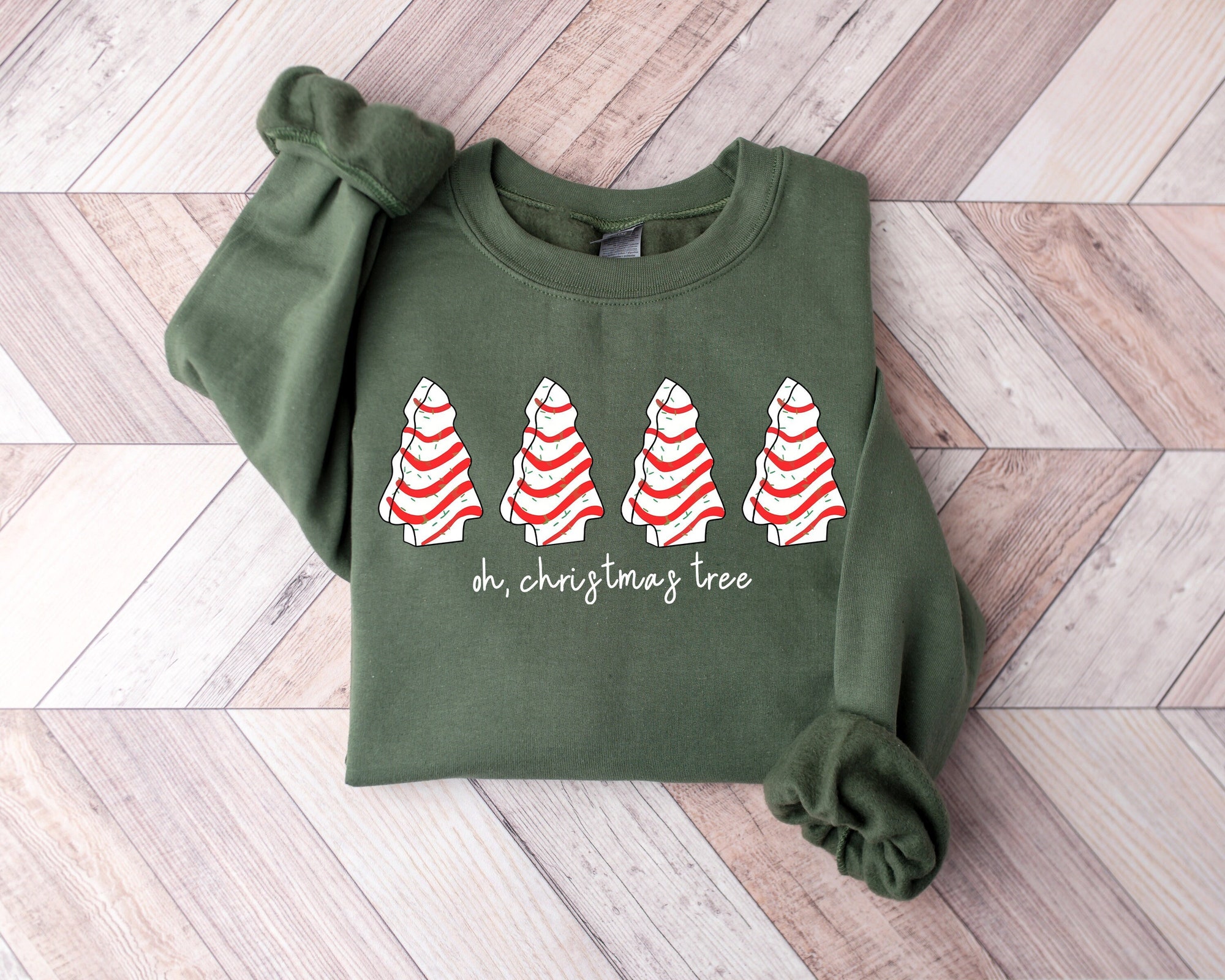 Oh Christmas Tree Sweatshirt, Christmas Sweatshirt, Funny Christmas Sweatshirt, Christmas Cake, Retro Christmas Shirt, Christmas Shirt
