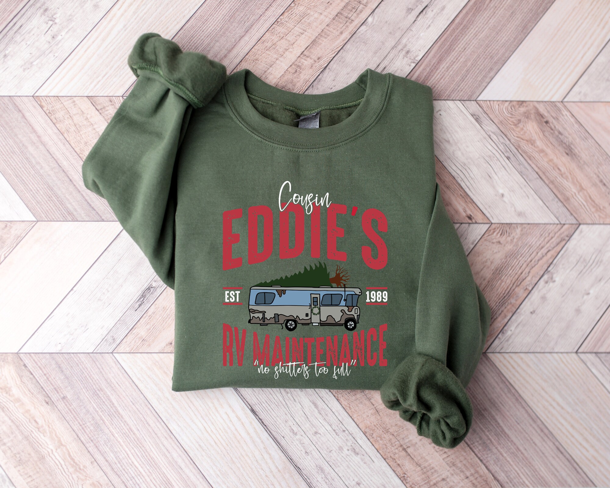 il_2000xN.5550305230_m4ki-1.jpg Cousin Eddie's RV Maintenance Sweatshirt, Funny Christmas Holiday Pullover, Griswold Outfit, Secret Santa Gift, RV Owner Christmas Gift