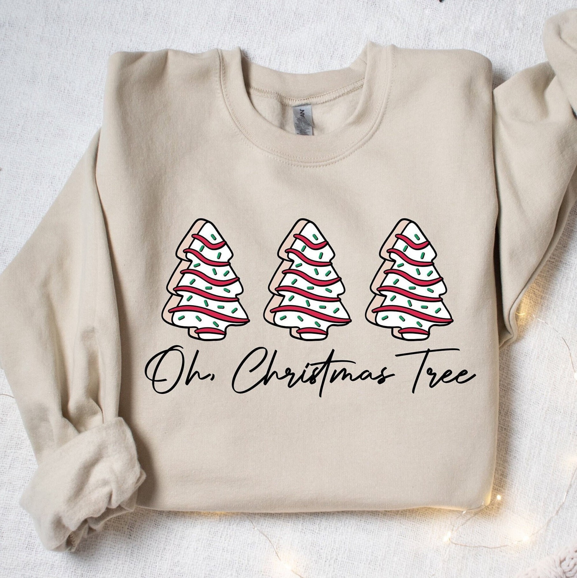 Oh Christmas Tree Sweatshirt, Christmas Sweatshirt, Funny Christmas Sweatshirt, Christmas Cake, Retro Christmas Shirt, Christmas Shirt