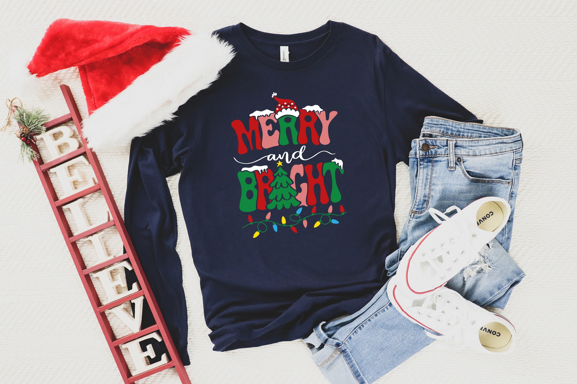 il_2000xN.5561852648_co2a-2.jpg Merry and Bright Sweatshirt, Christmas Sweatshirts for Women, Merry Christmas Hoodie, Christmas Shirts, Family Christmas Sweatshirt
