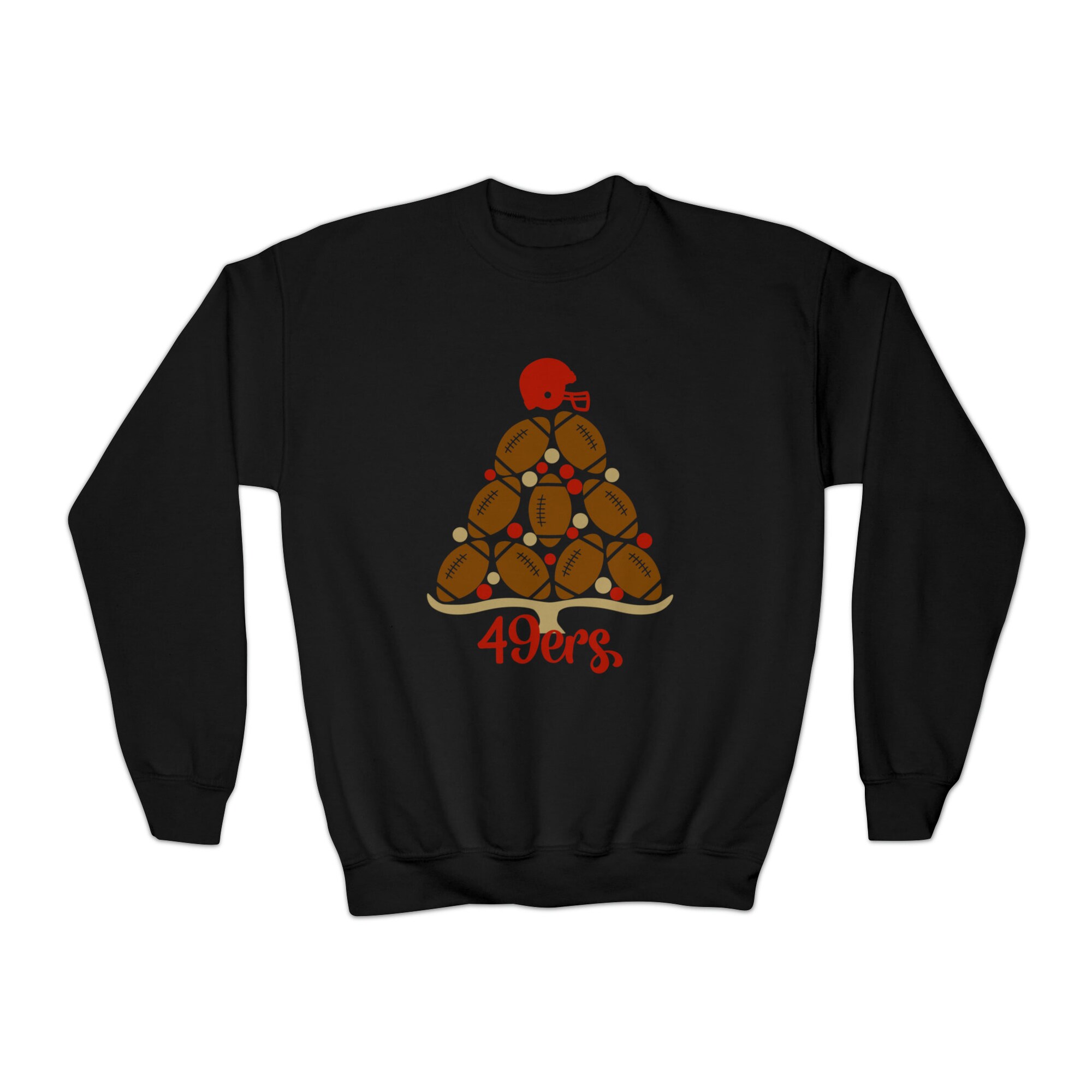 Youth- Merry Christmas 49er Fan- Sweatshirt