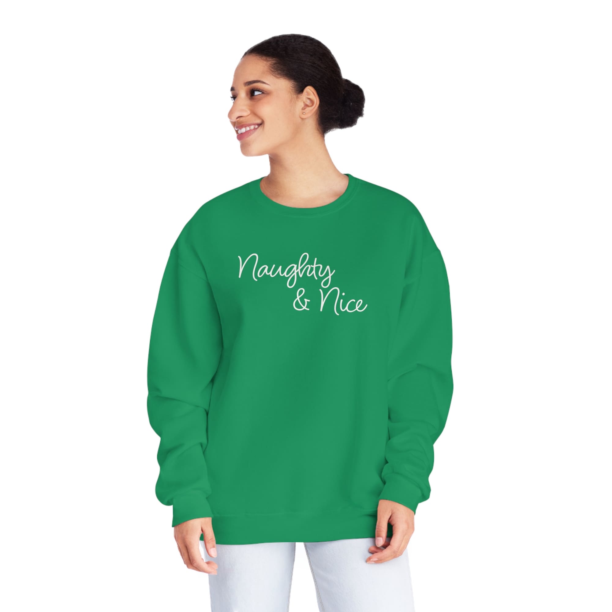 Naughty and Nice Sweatshirt Christmas Sweatshirt Naughty Nice Sweatshirt