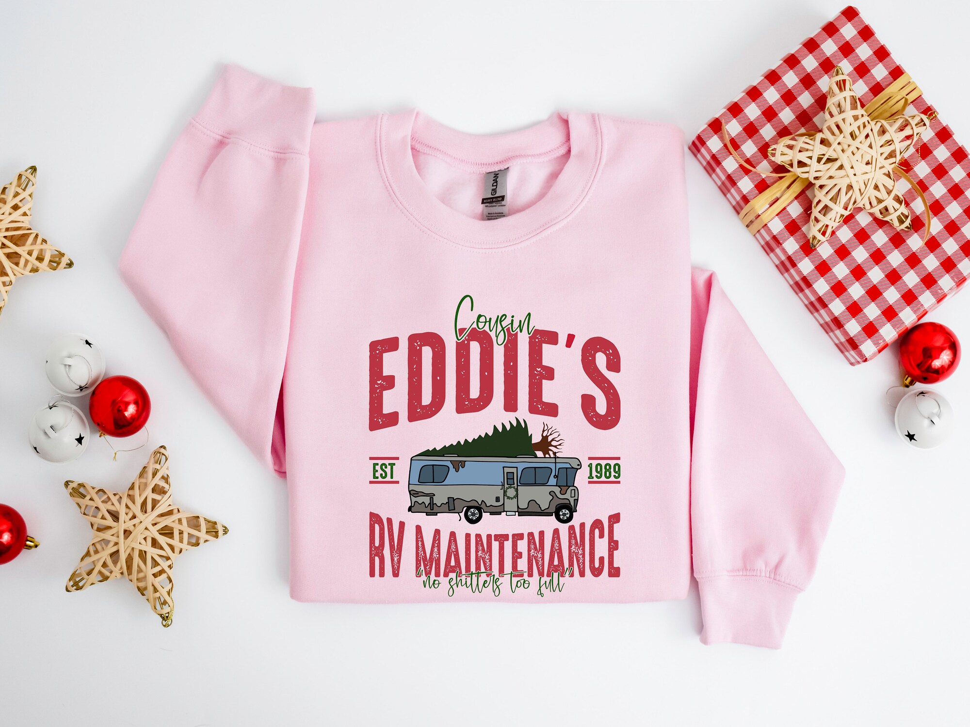 il_2000xN.5598423339_jkci-1.jpg Cousin Eddie's RV Maintenance Sweatshirt, Funny Christmas Holiday Pullover, Griswold Outfit, Secret Santa Gift, RV Owner Christmas Gift