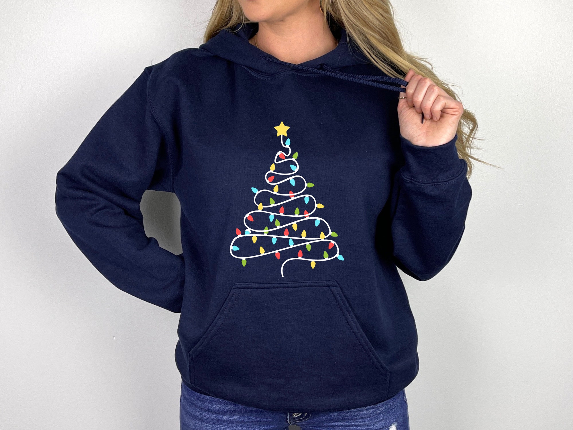 il_2000xN.5622111183_dk5t-1.jpg Christmas Tree Lights Sweatshirt ,Merry Christmas Lights Hoodie, Christmas Lights Sweatshirt, Christmas Tree Tee, Cute Christmas Sweatshirt