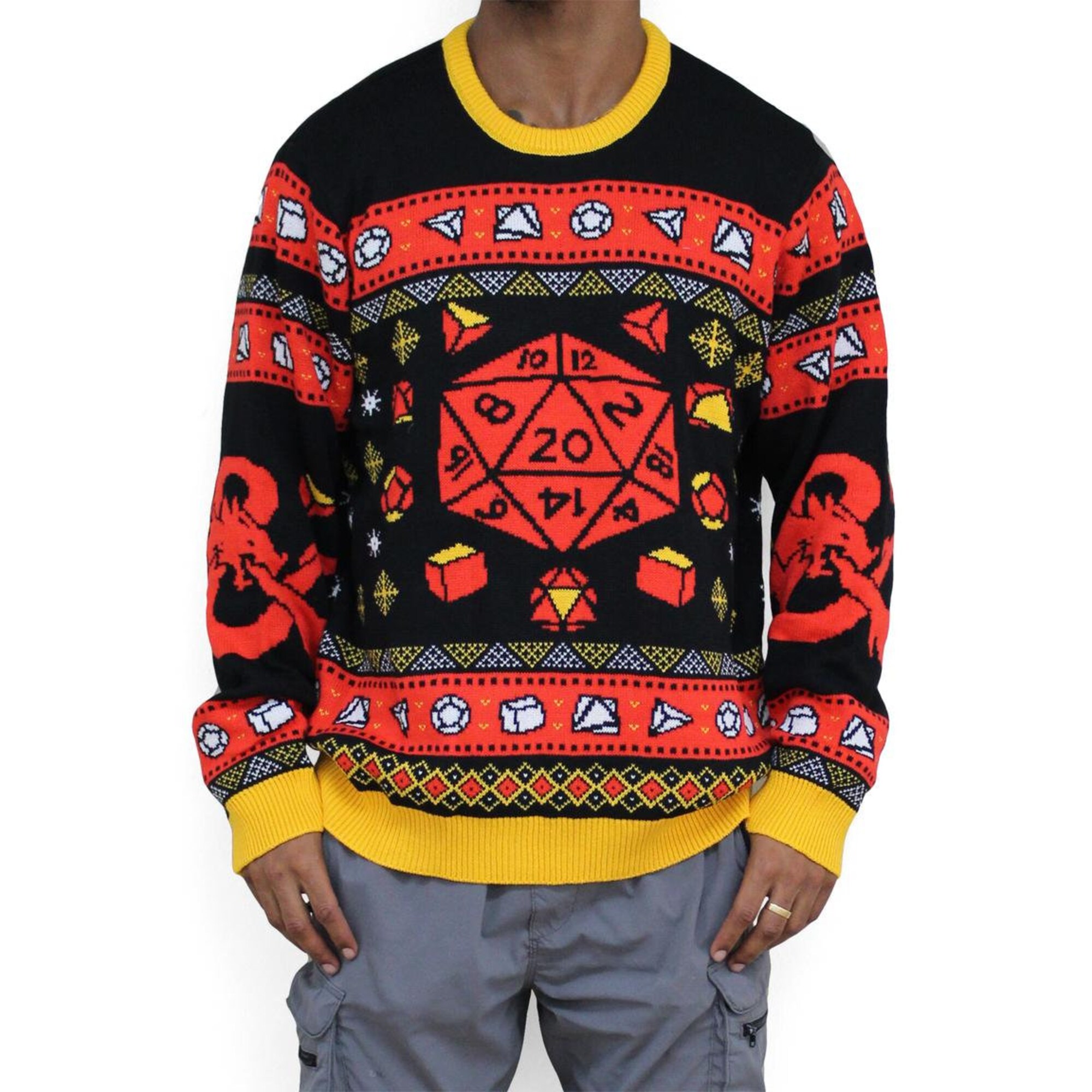 New Ugly Holiday Christmas Sweater Dungeons and Dragons