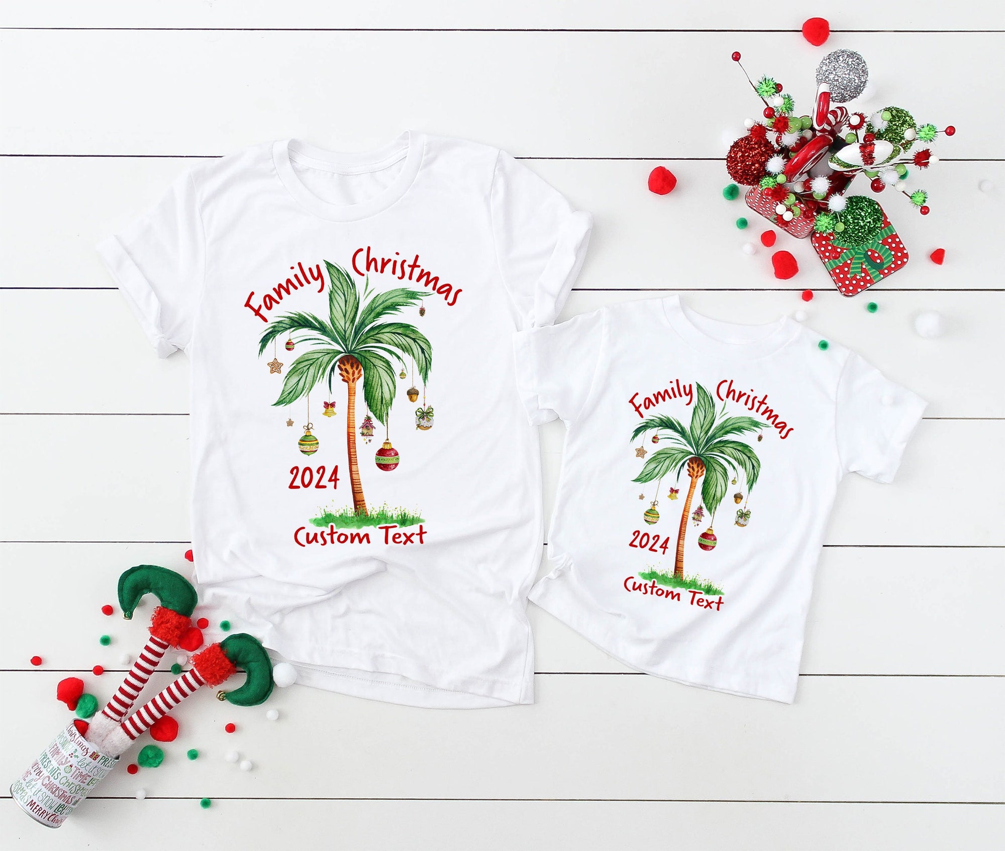 Tropical Christmas shirts,Christmas on the beach,Christmas palm tree,Family Christmas shirts,Christmas matching shirts CX10