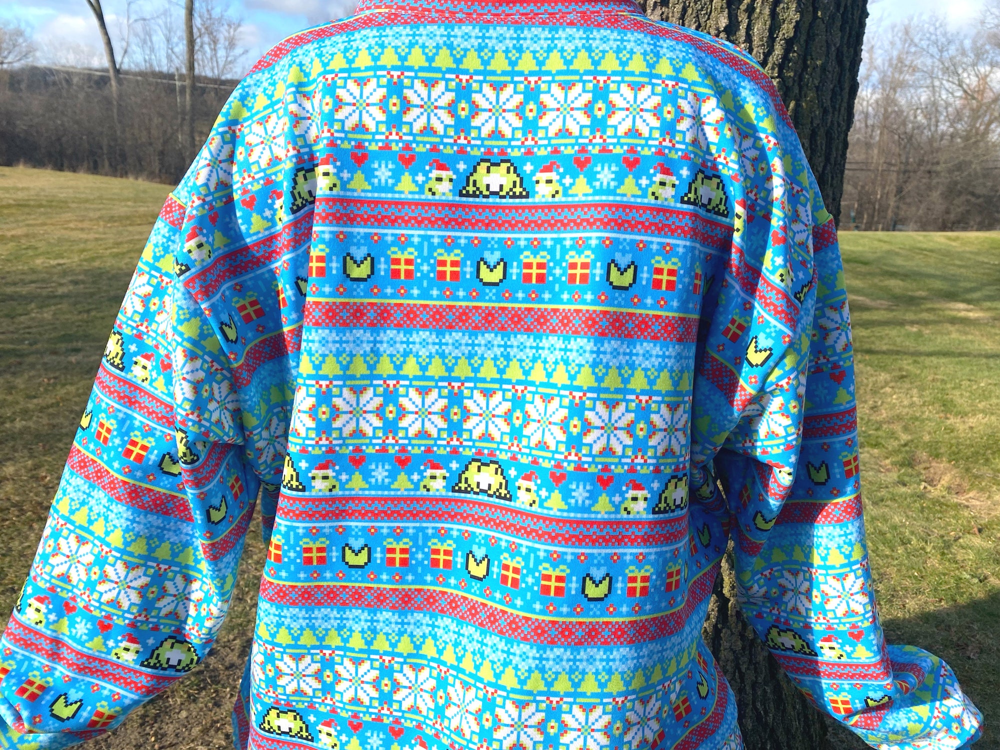 il_2000xN.6116636994_aeew-1.jpg Santa’s Little Slut Frog Ugly Christmas Sweater Pattern | All Over Printed Ugly Christmas Sweater Meme | Funny Christmas Frog Unisex Sweater