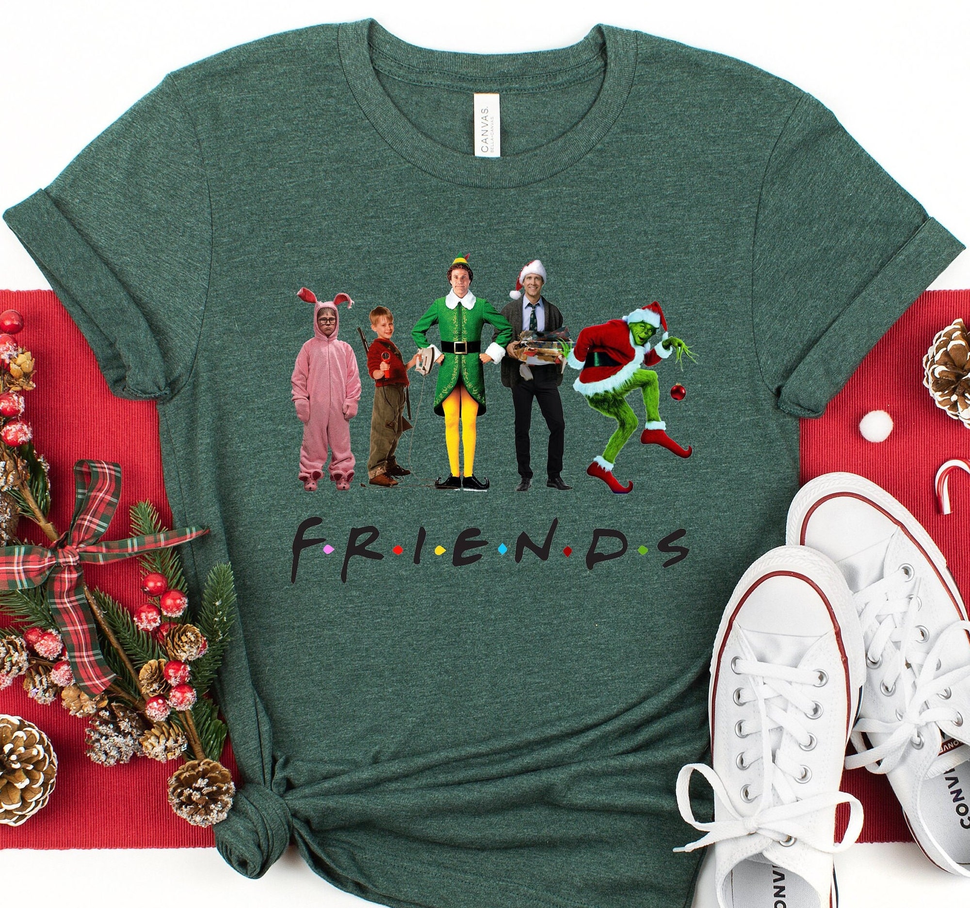 Christmas Friends Shirts, Christmas Movie Watching Shirt, Christmas Shirt Kids, Funny Christmas Shirt Gift, Christmas Vacation Shirts Family