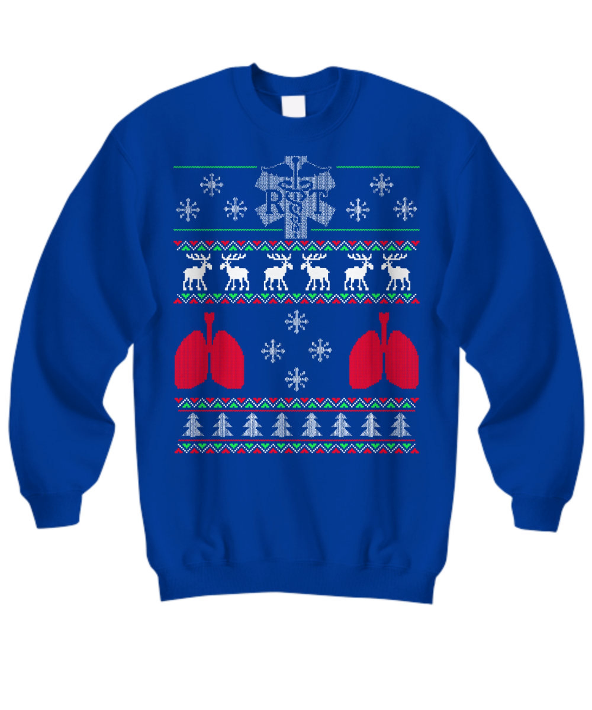Respiratory Therapist RT ugly christmas sweater jumper therapy lungs pulmonary hospital worker medical ugly sweater