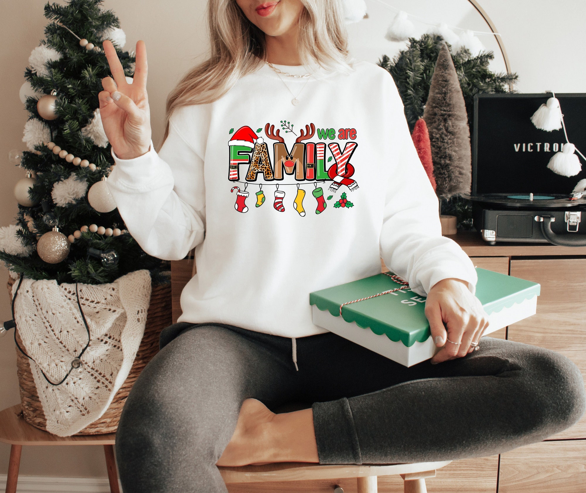 Colorful We Are Family 2024 Shirt,Christmas Shirts,Matching Family Pajamas,Christmas Gifts,Long Sleeve,Xmas 2024 Shirt,Elf Shirt,Santa Shirt