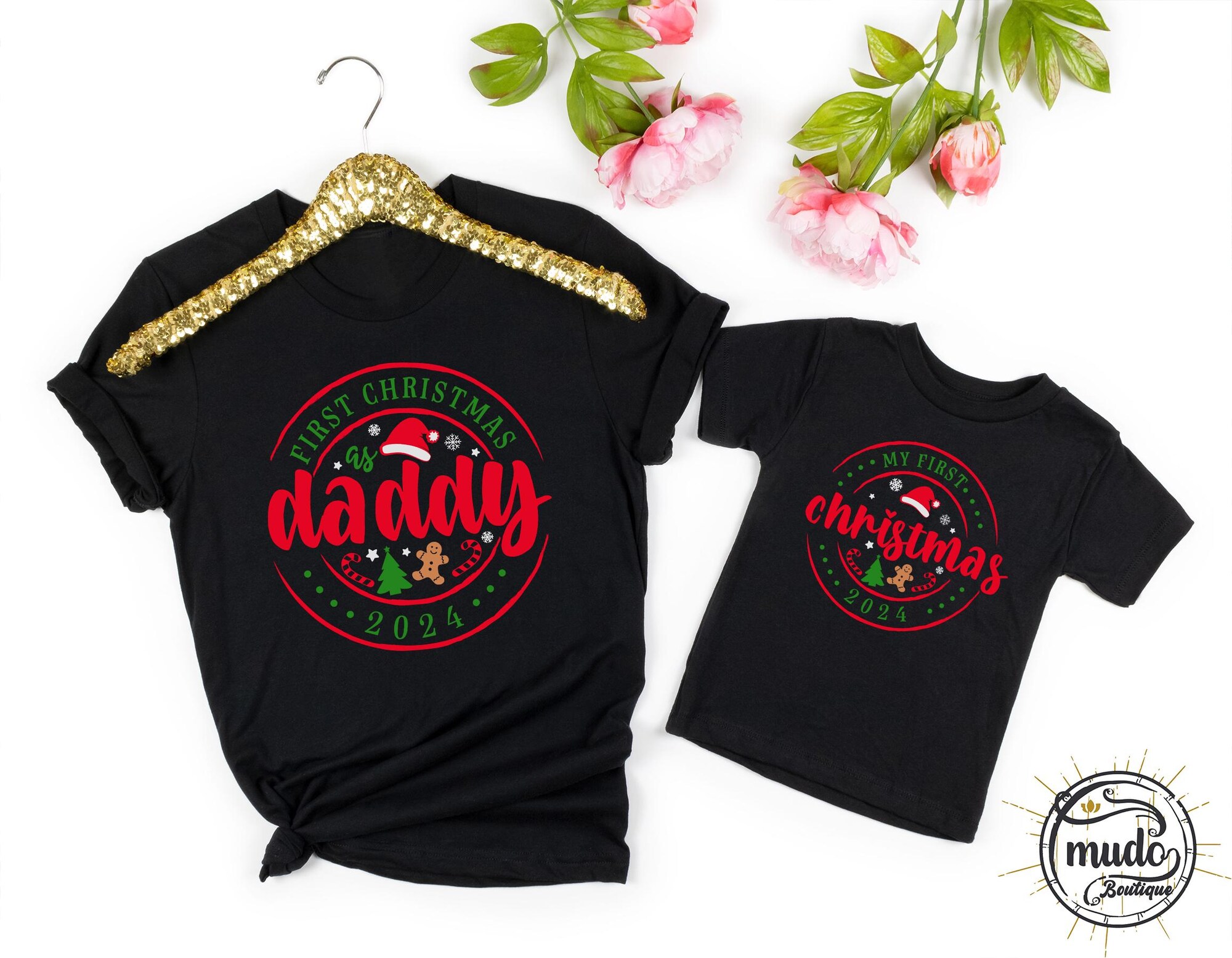 il_2000xN.6256146687_9zbm.jpg My First Christmas, First Christmas as Mommy T-Shirts, Family Christmas Matching, First Christmas as Daddy Shirt, Matching Christmas Shirts