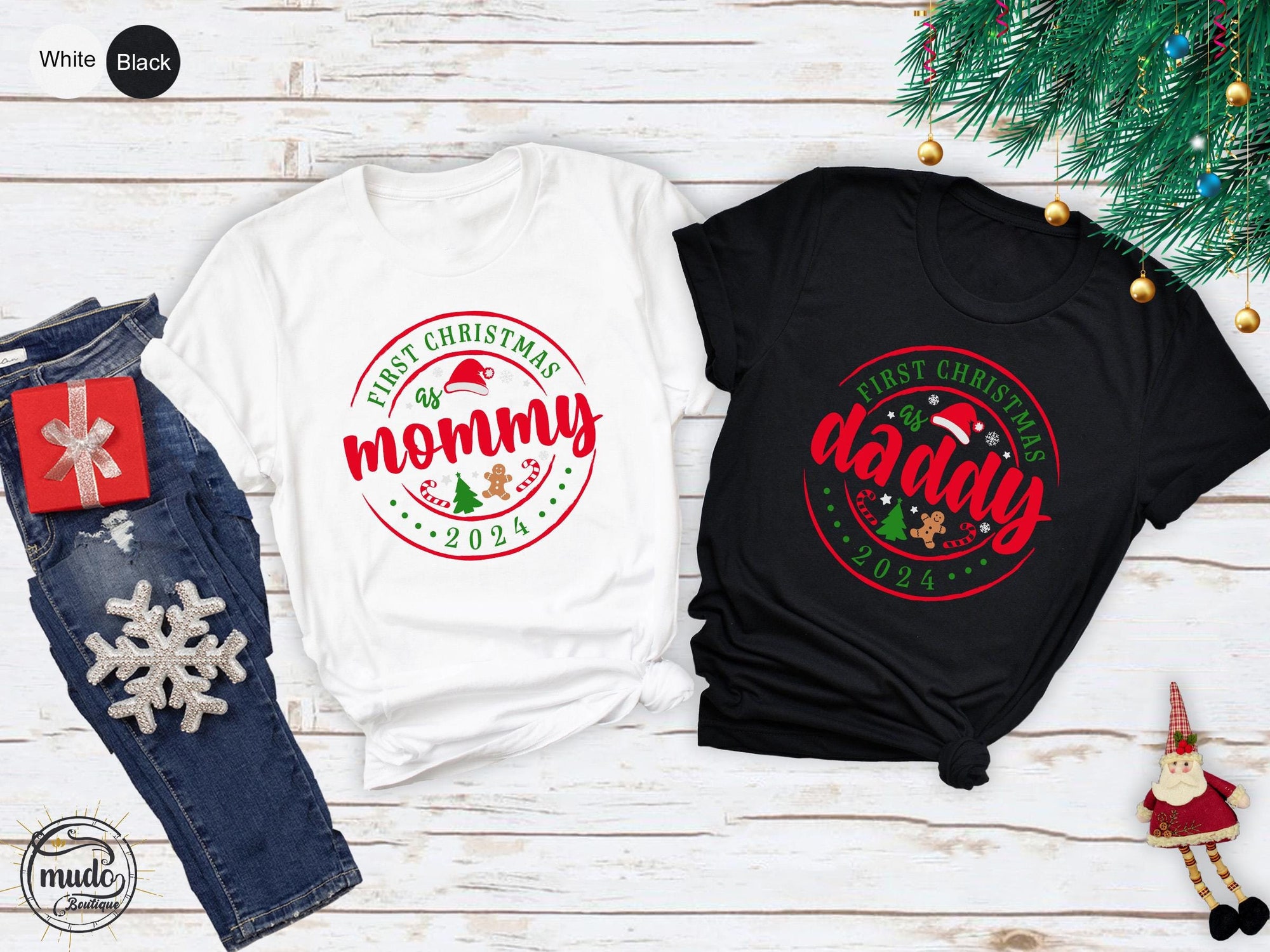My First Christmas, First Christmas as Mommy T-Shirts, Family Christmas Matching, First Christmas as Daddy Shirt, Matching Christmas Shirts
