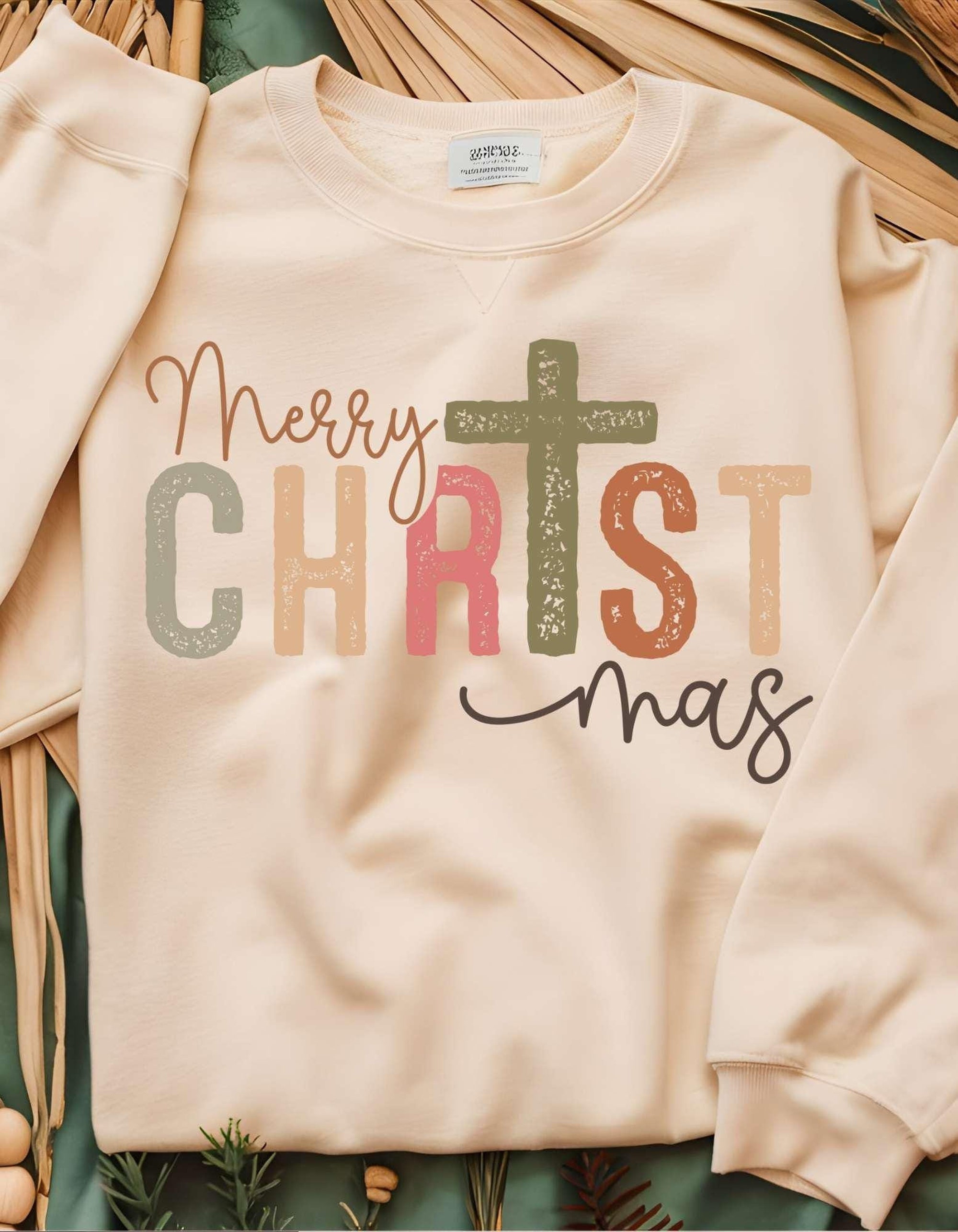 Merry Christmas Shirt,Christmas Cross Shirt,Religious Tee, Women Christmas T-Shirt, Christmas Gifts, Christmas Family Shirt, Holiday Shirt