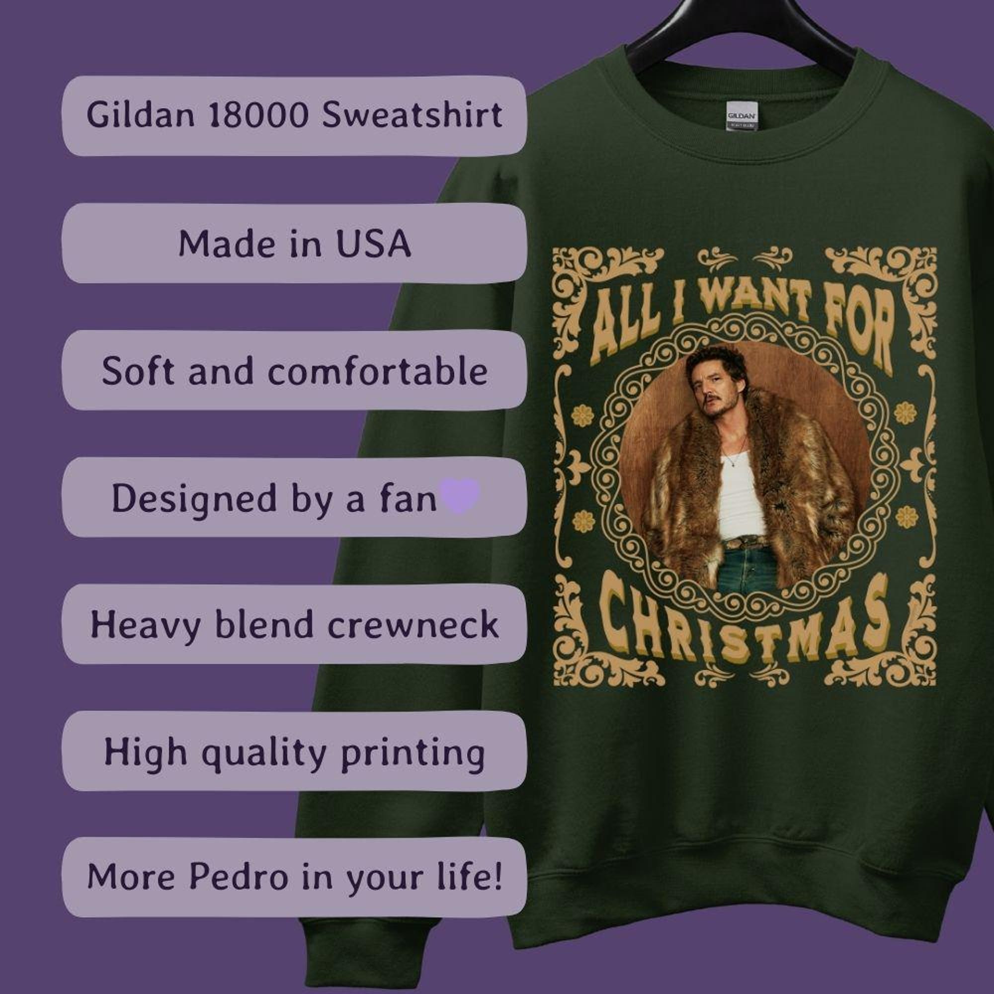 il_2000xN.6268792776_jy6k-3.jpg Pedro Pascal Christmas Sweatshirt Jumper All I Want For Christmas