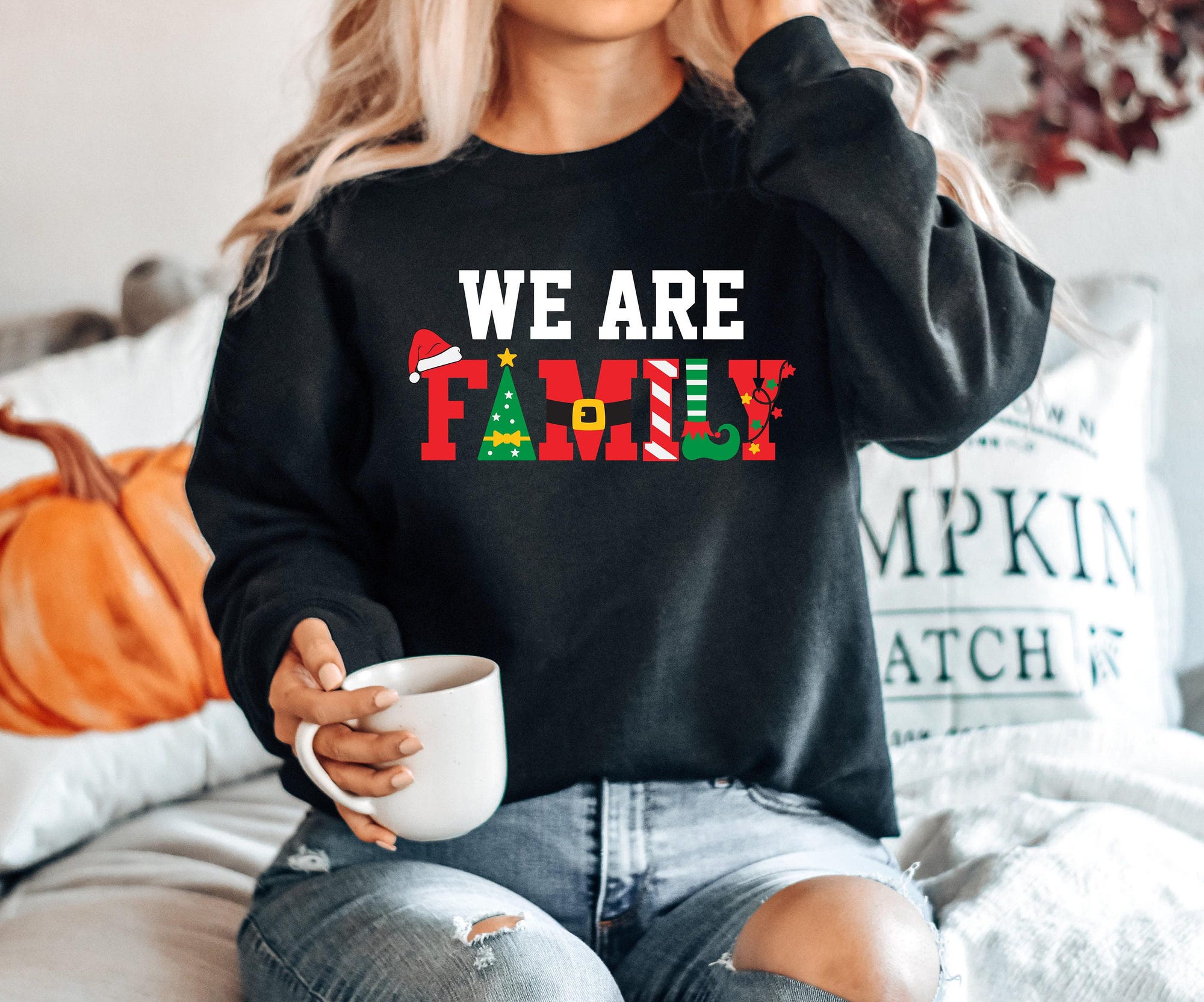 il_2000xN.6271576967_ckri.jpg We Are Family shirt, Matching Christmas, Christmas Pajama, Family Shirt, Family Christmas, Christmas shirt, Family Christmas Tee
