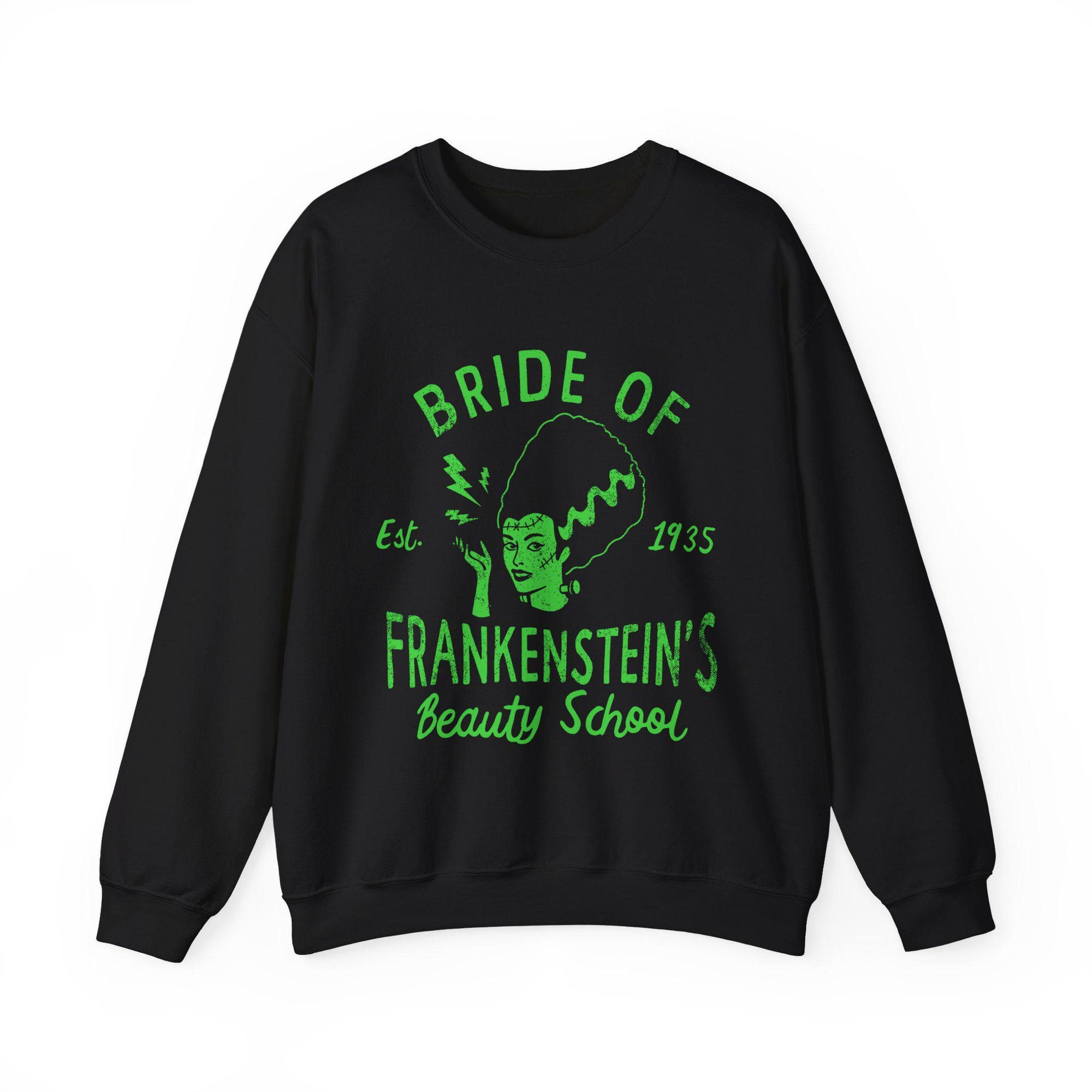 il_2000xN.6273724194_law0.jpg Cute Bride of Frankenstein Sweatshirt, Classic Monster, Goth, Gothic Style, Rockabilly, Alt, Aesthetic, Horror Lover, Unisex, Crewneck