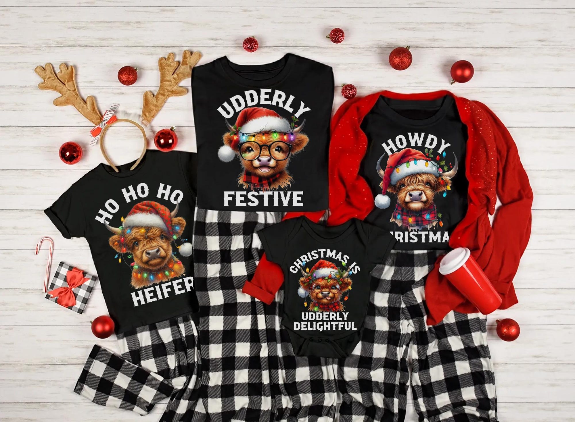 il_2000xN.6279120280_gmbu.jpg Matching Family Christmas Shirts, Highland Cows Christmas, Family Christmas Shirts, Funny Highland Cow Shirts, Matching Christmas, Group