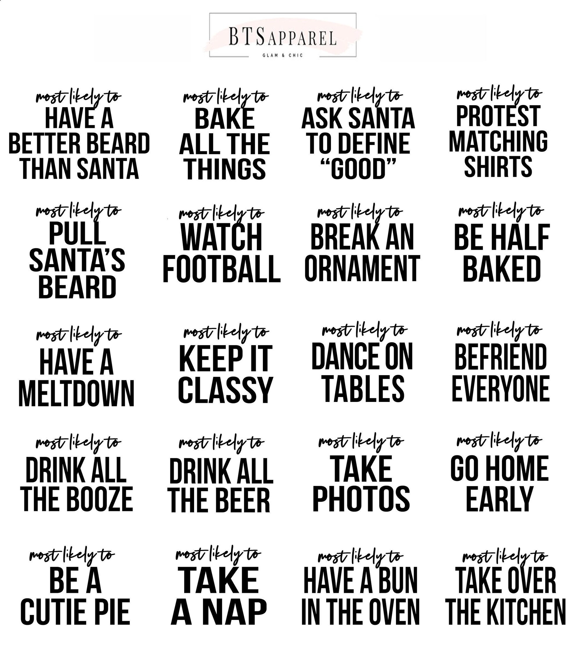 il_2000xN.6292630150_ad11-1.jpg Matching Christmas Shirts, Most Likely to, Christmas Pajamas, Funny Christmas Tshirt, Custom Christmas tee, Family Christmas Shirt, 2025