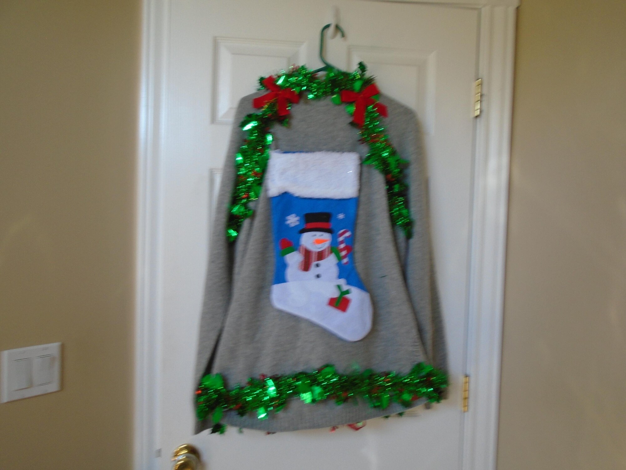 il_2000xN.6293642136_5zrd.jpg Ugly Christmas Sweater Ugly Tacky Xmas sweater size XL ugly Christmas sweater parties Lights up NEW Free Ship