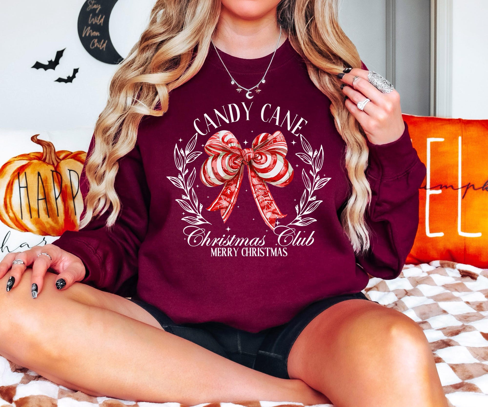 il_2000xN.6296285438_o96q-1.jpg Candy Cane Christmas Club Sweatshirt, Retro Christmas Sweatshirt, Womens Christmas Shirts, Christmas Crewneck, Candy Cane Shirt, Xmas Shirt