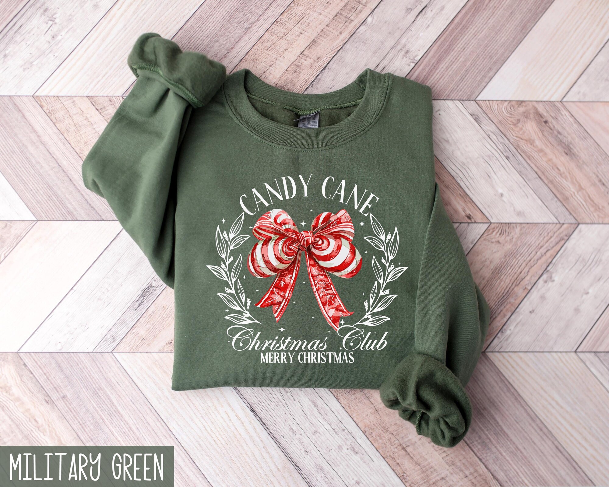Candy Cane Christmas Club Sweatshirt, Retro Christmas Sweatshirt, Womens Christmas Shirts, Christmas Crewneck, Candy Cane Shirt, Xmas Shirt